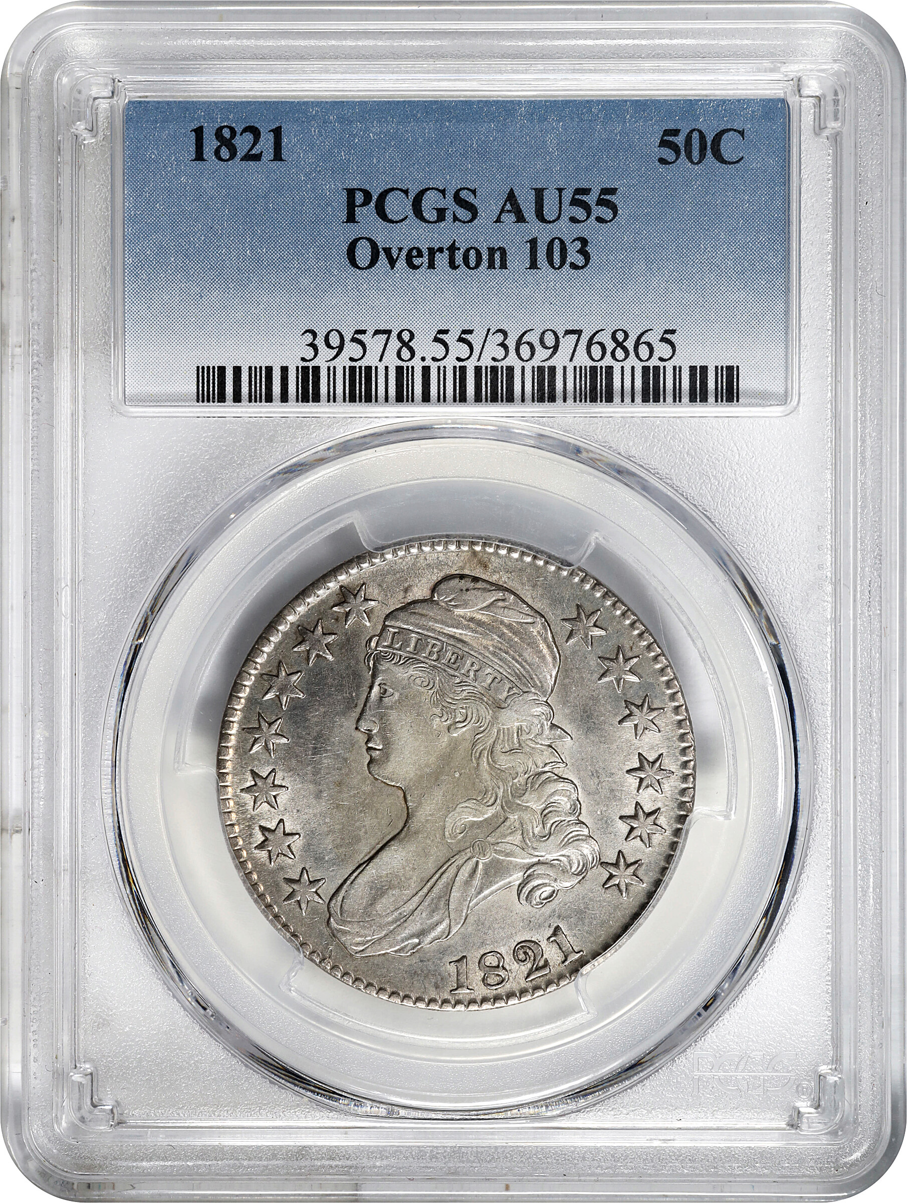 1821 50c O-103 AU55 thumbnail 3