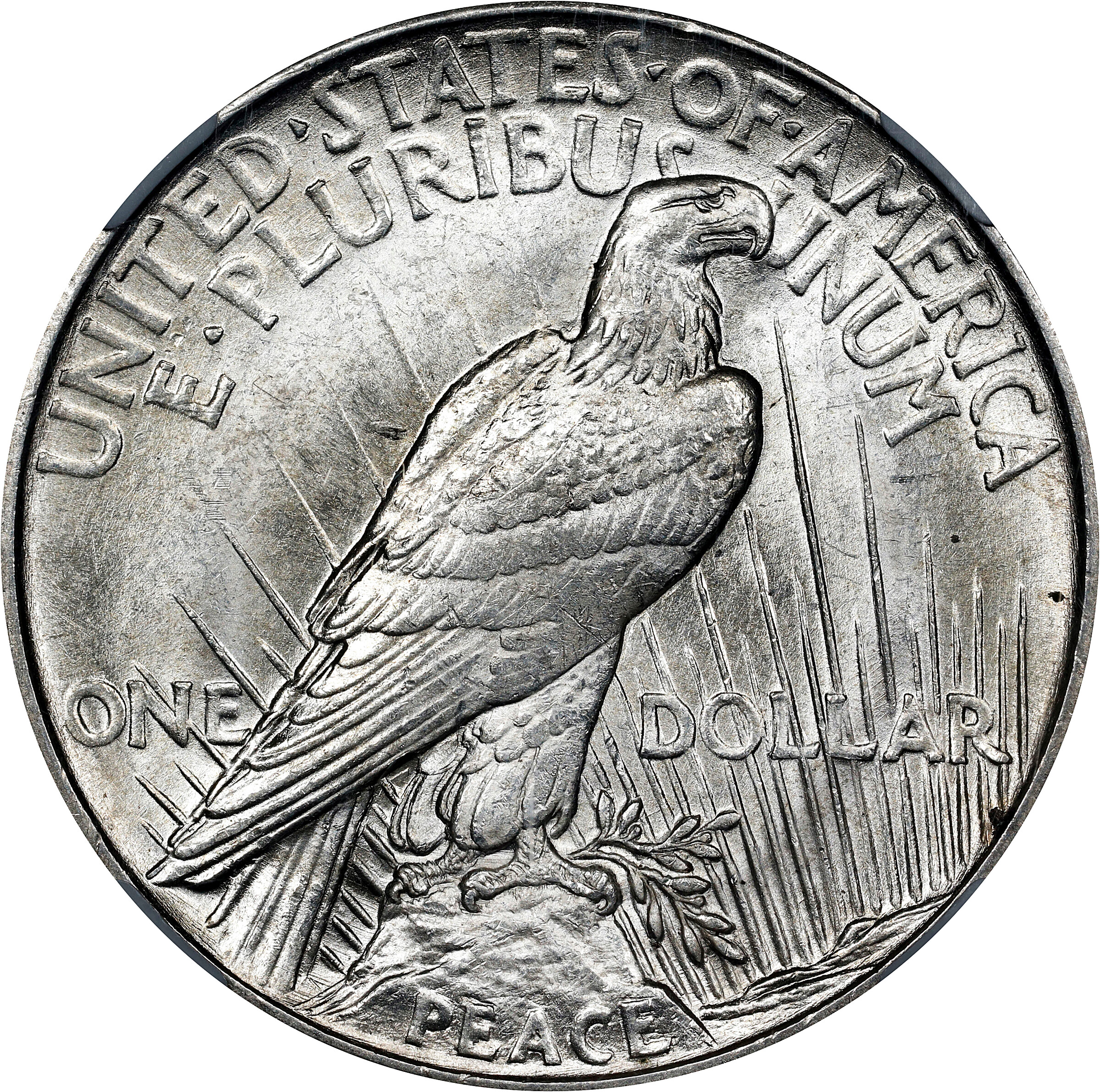 1921 $1  Peace, Line Thru L, VAM-3 MS61 thumbnail 10