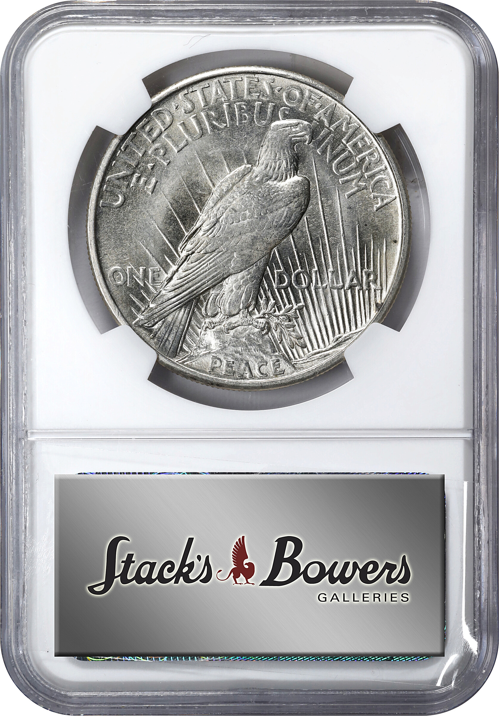 1921 $1  Peace, Line Thru L, VAM-3 MS61 thumbnail 12