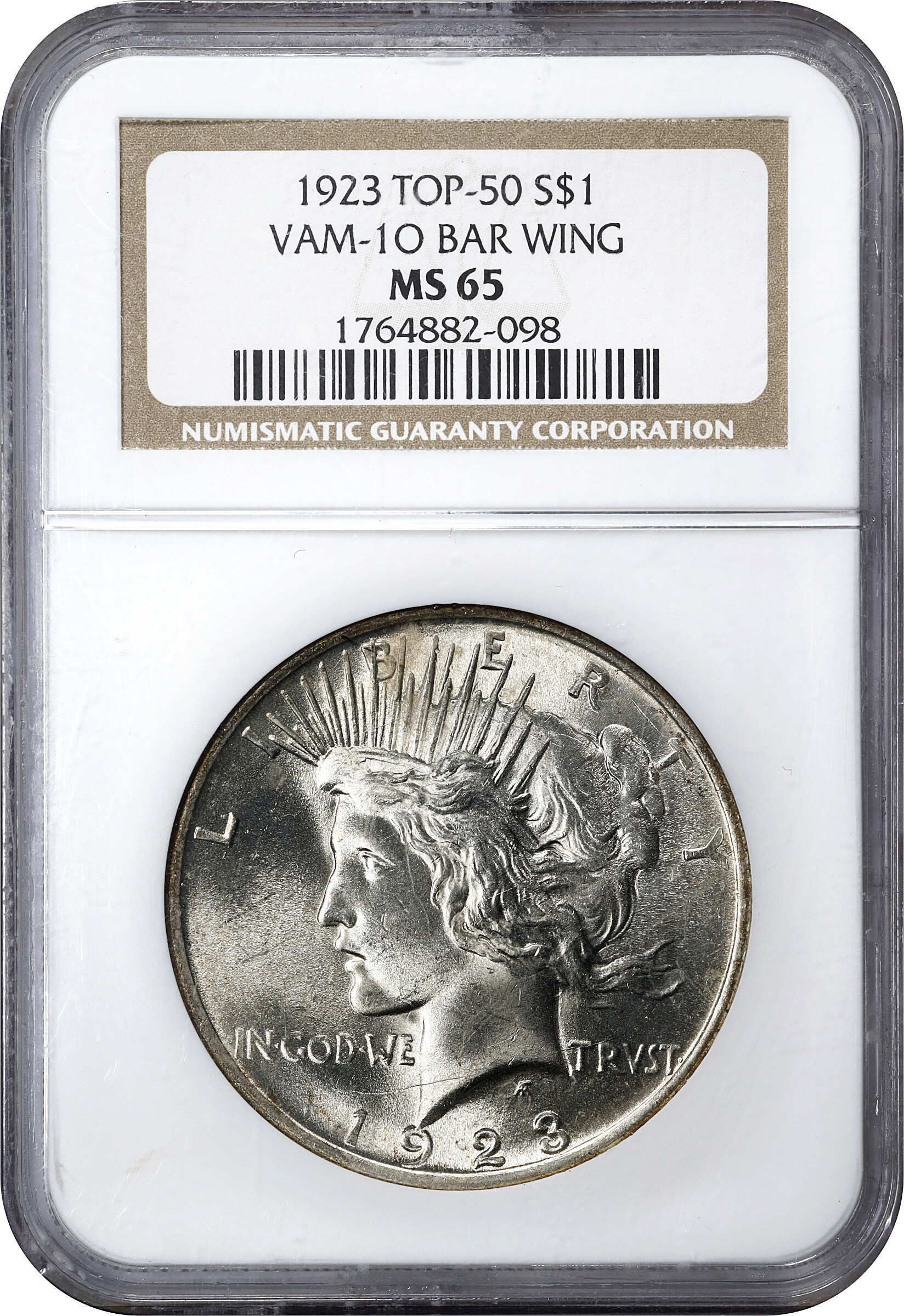 1923 $1  Bar Wing, VAM-1o MS65 thumbnail 3