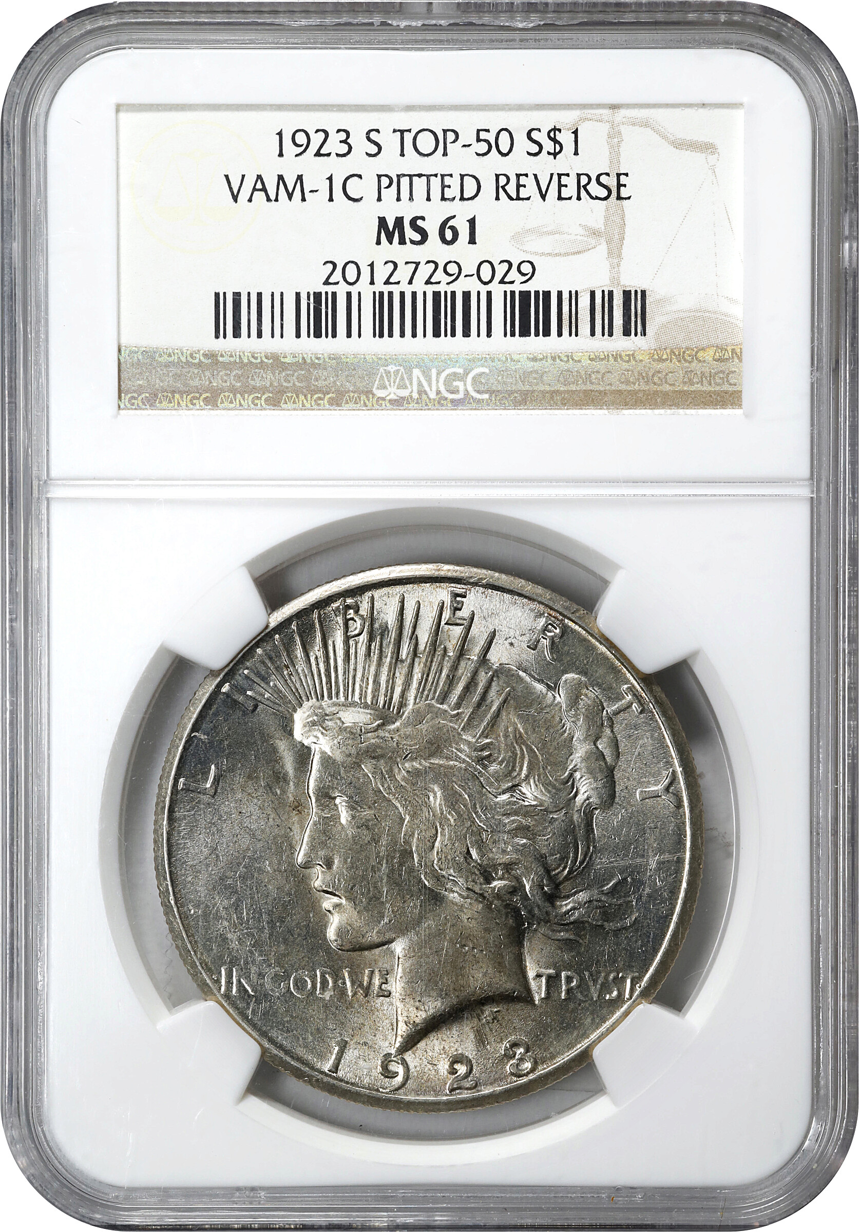 1923-S $1  Pitted Reverse, VAM-1C F12 thumbnail 19
