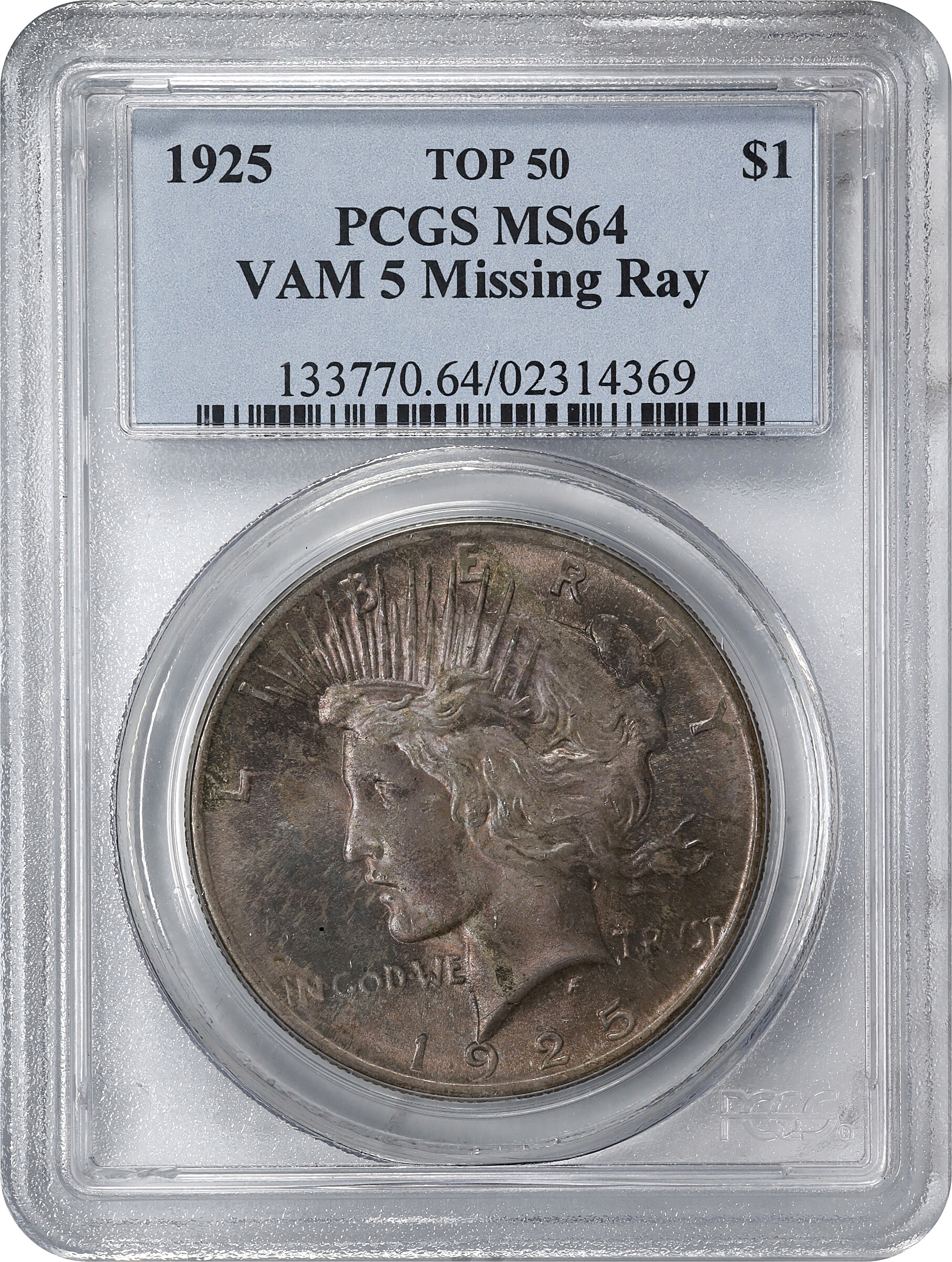 1925 $1  Missing Ray, VAM-1T MS64 thumbnail 5
