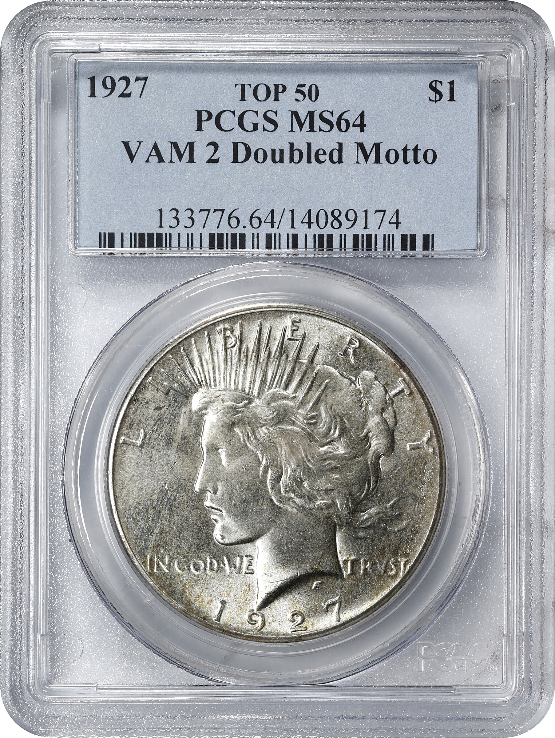 1927 $1  Doubled Motto, VAM-2 MS60 thumbnail 24