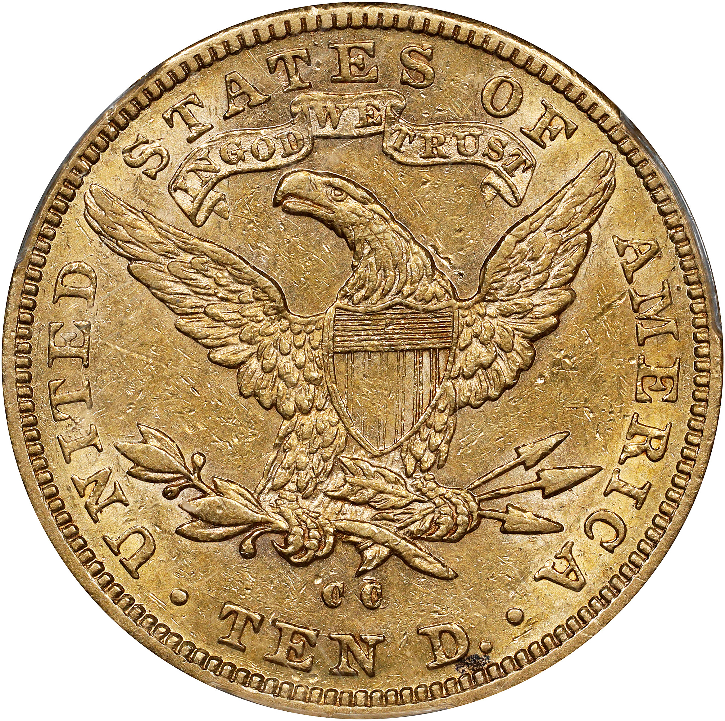 1891-CC $10 AU50 thumbnail 2