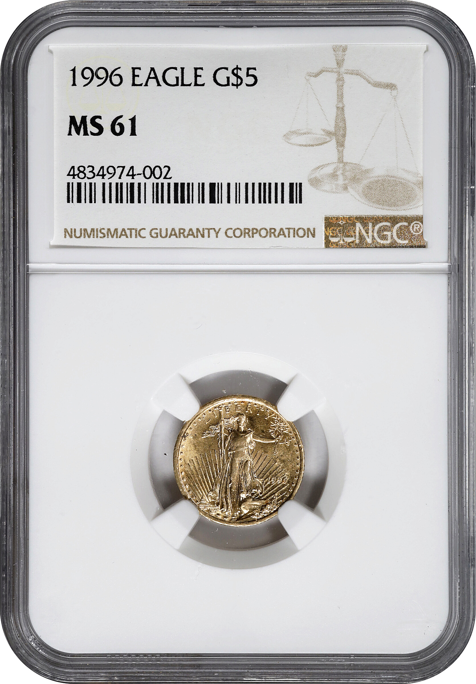 1996 $5  Gold Eagle MS65 thumbnail 18