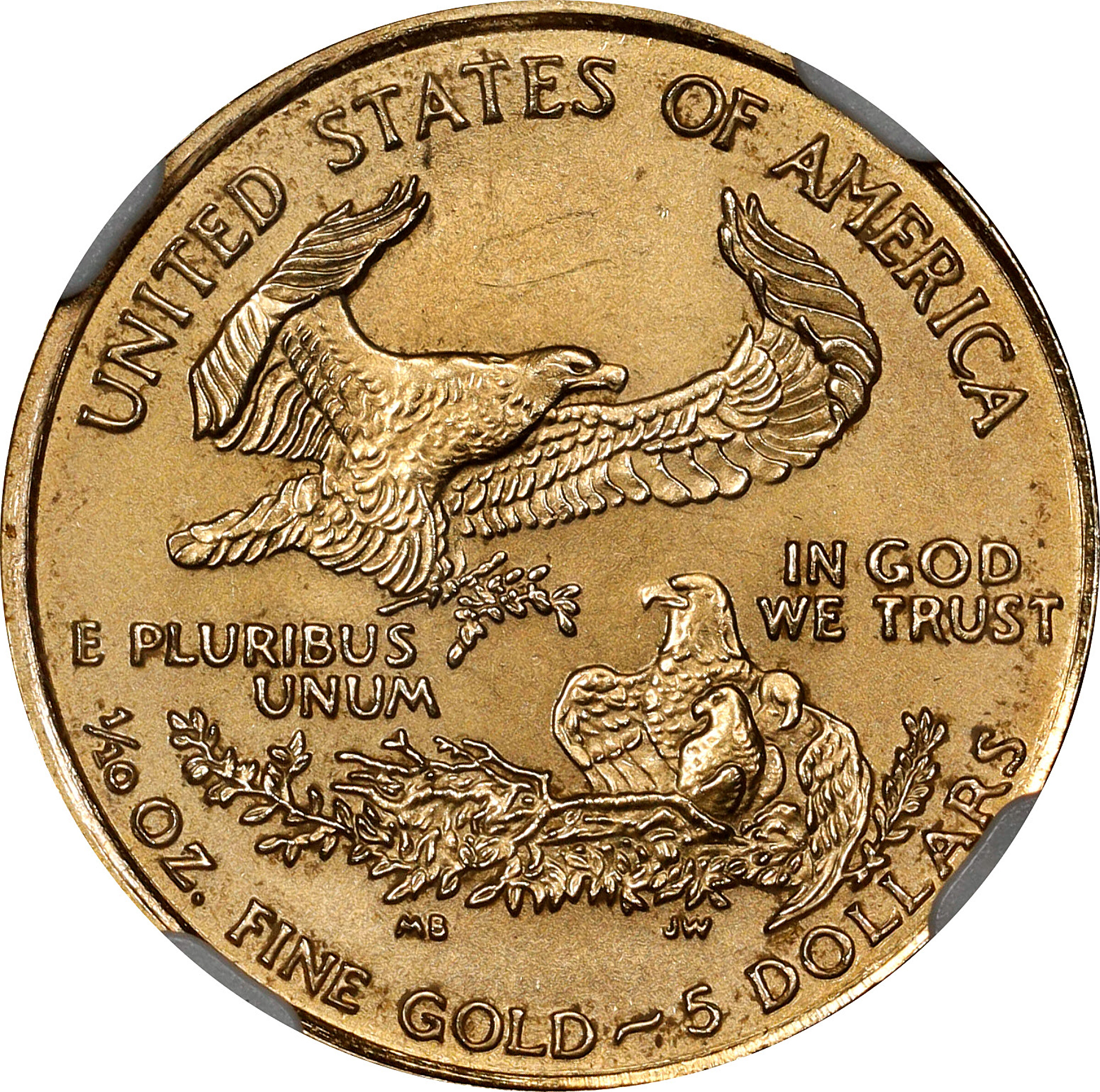 2000 $5  Gold Eagle MS68 thumbnail 2