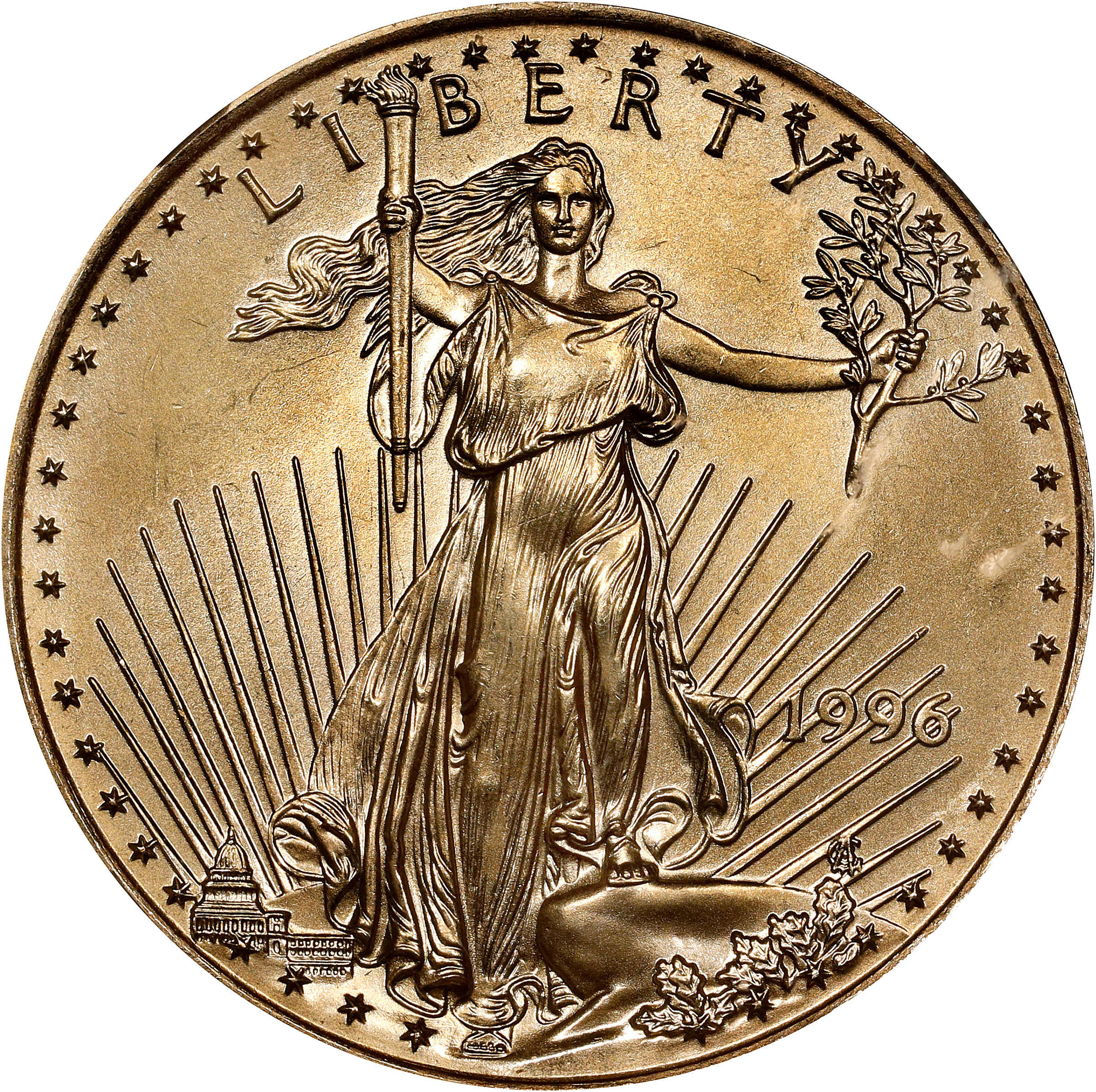 1996 Half-Ounce Gold Eagle. MS-68 (NGC).