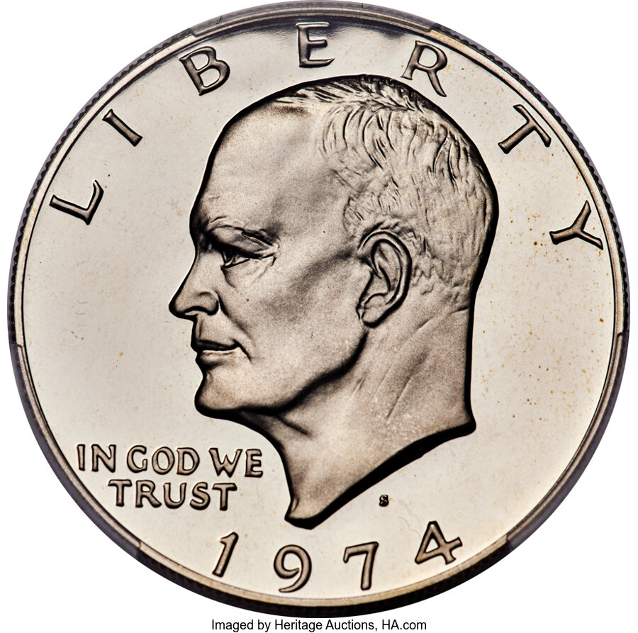 1974-S $1 Clad PR70 Deep Cameo PCGS....