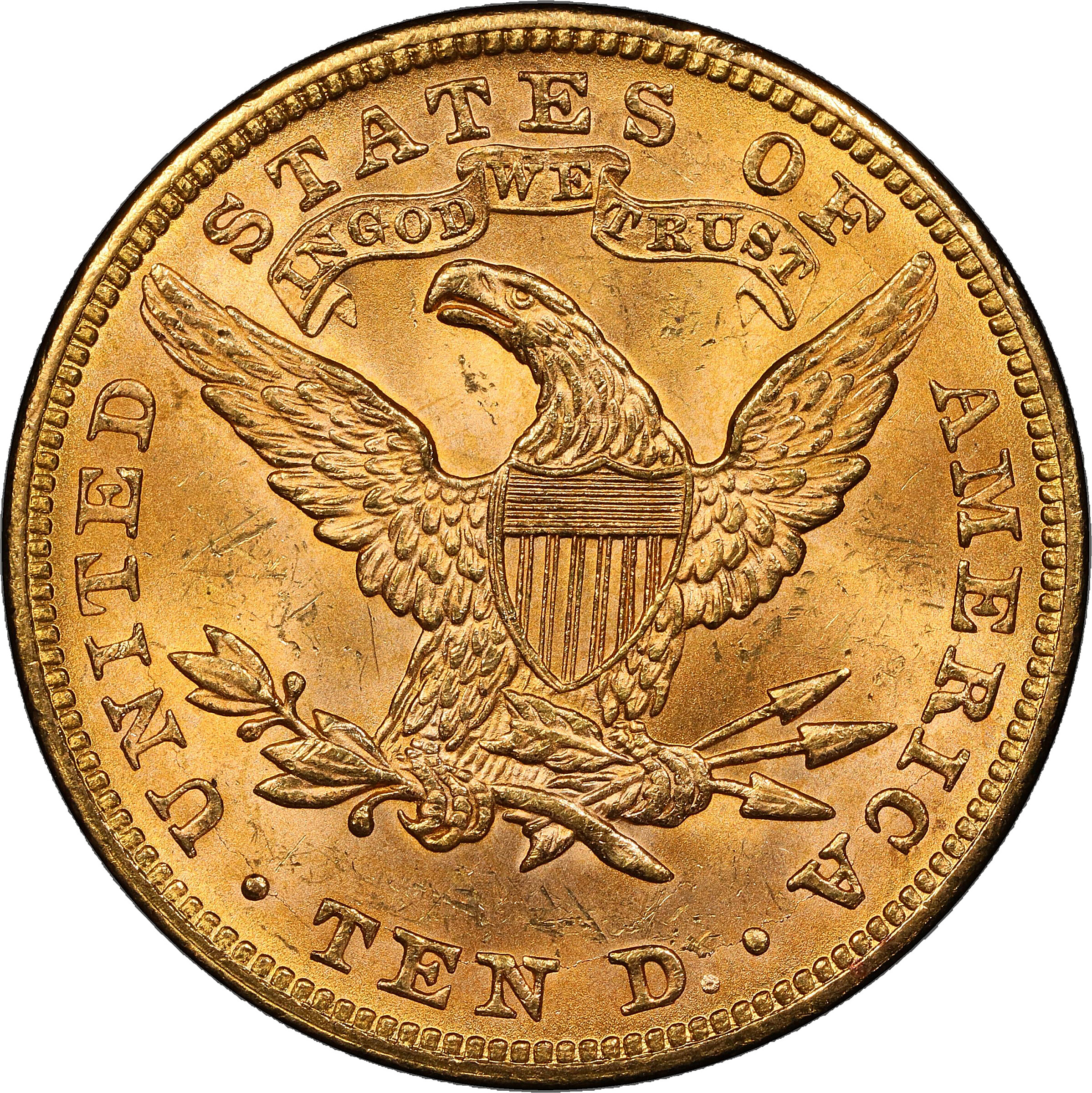 1881 $10 MS64 CAC thumbnail 3