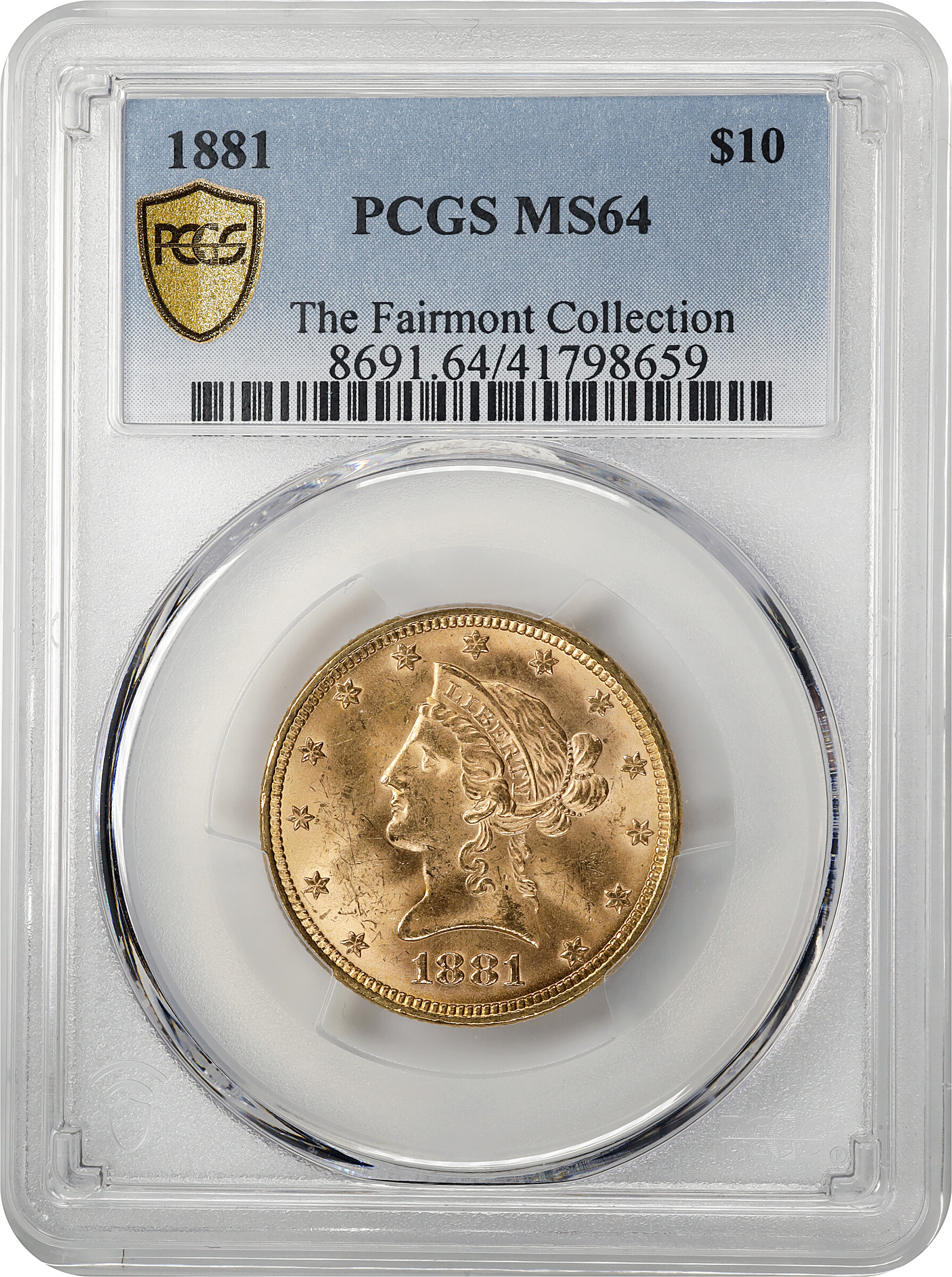 1881 $10 MS64 CAC thumbnail 4