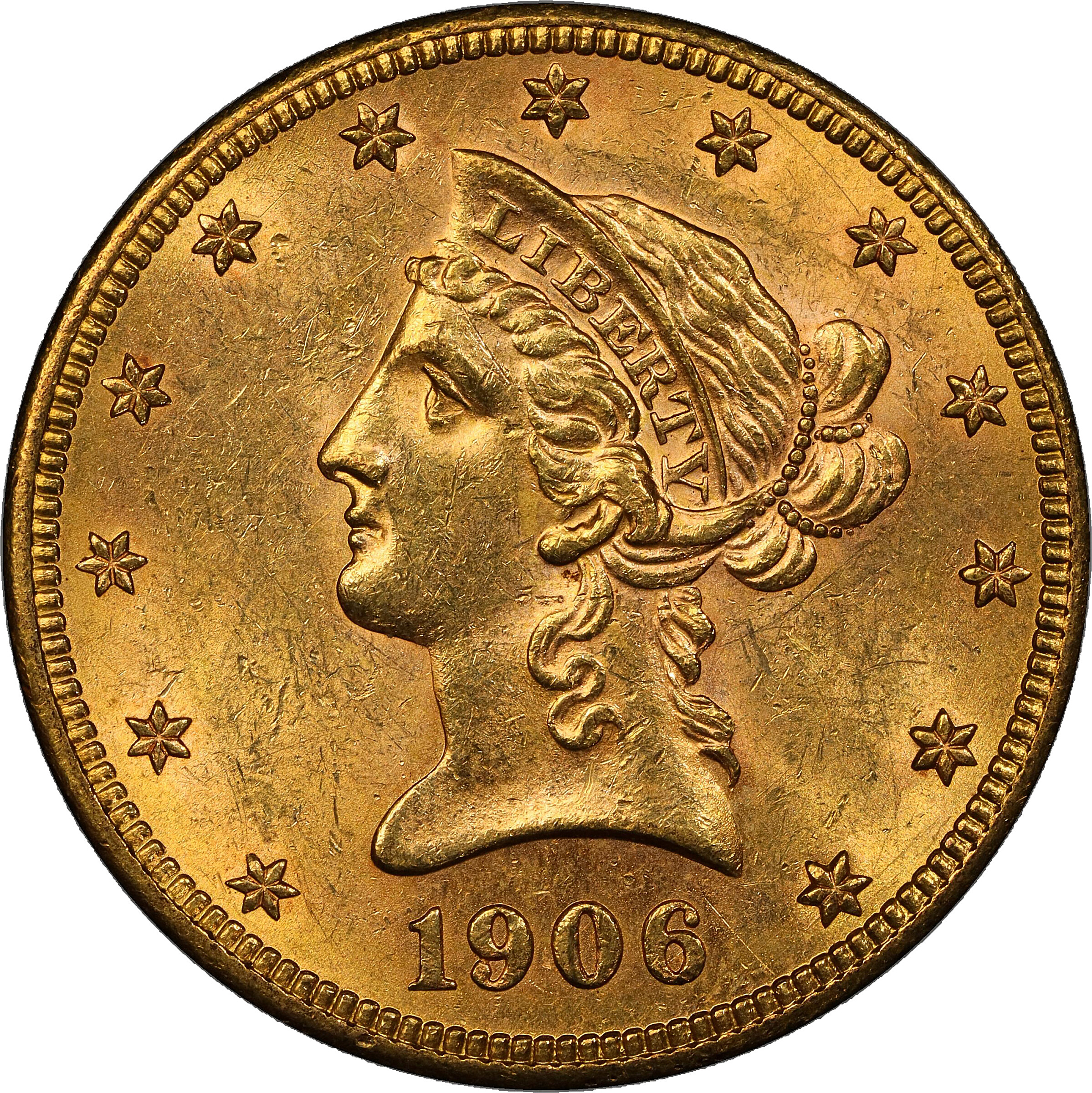 1906-S Liberty Head Eagle. MS-62 (PCGS). CAC.
