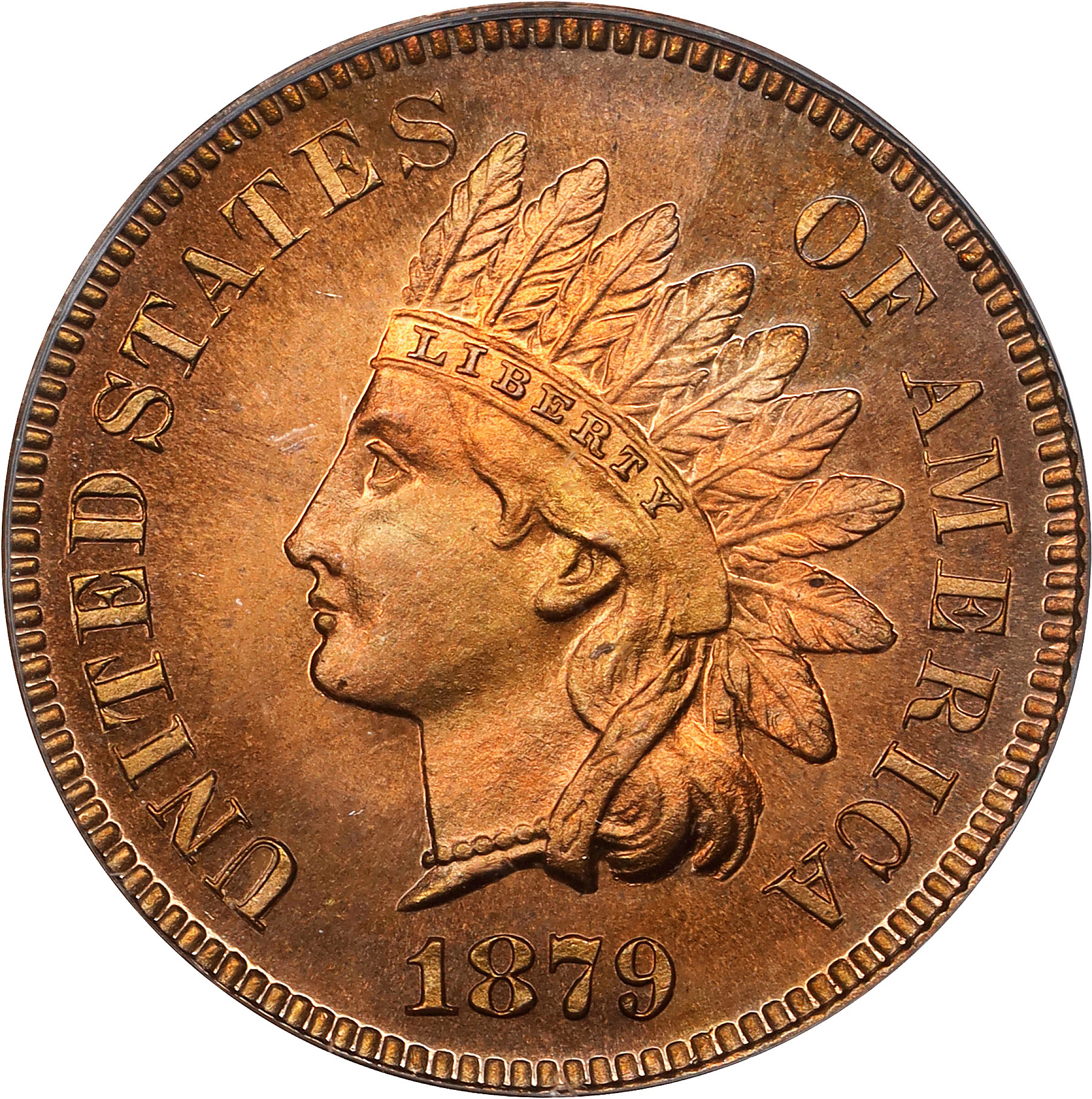 1879 Indian Cent. Proof-67 RD (PCGS). OGH.