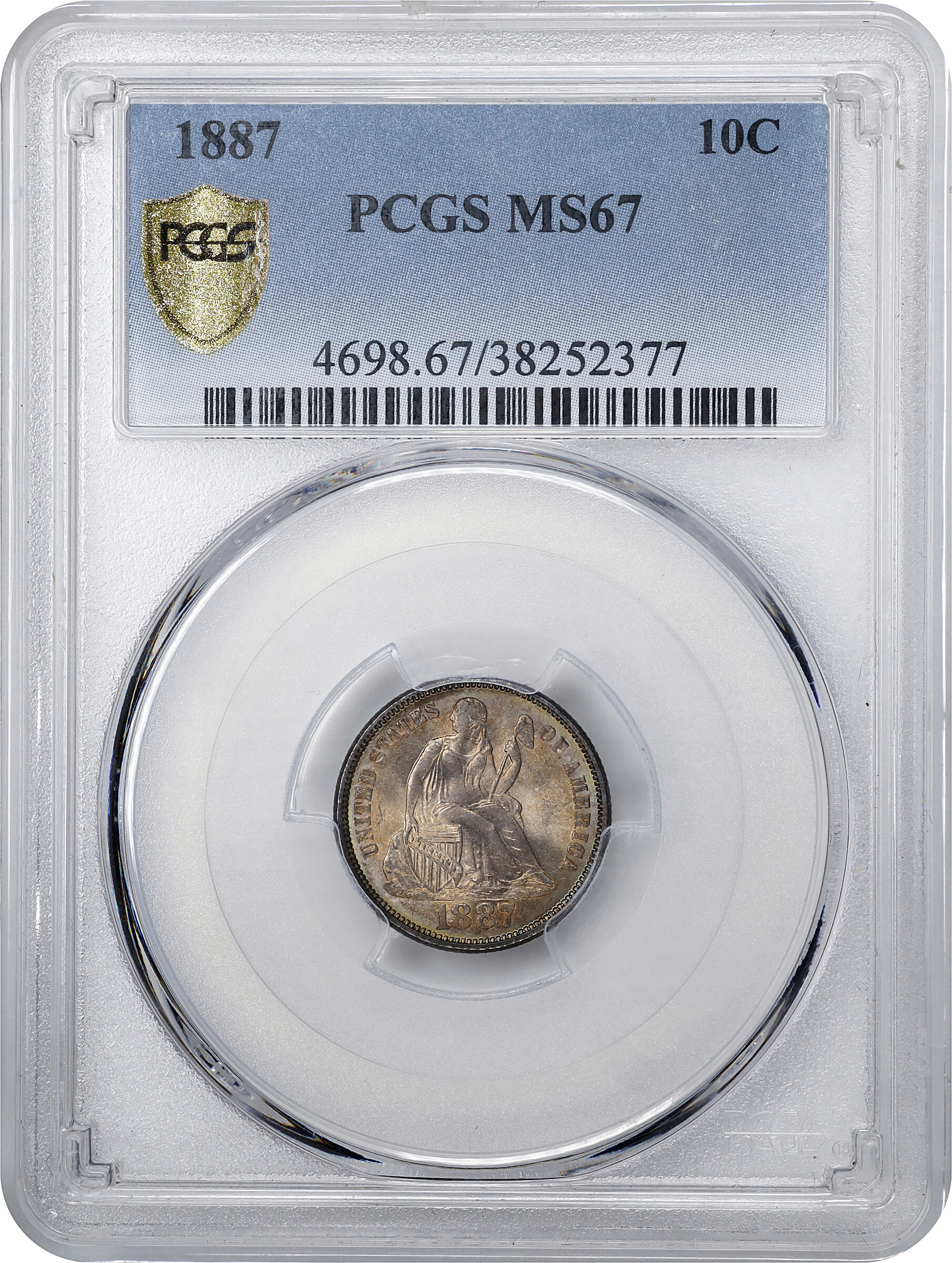 1887 10c MS67 thumbnail 7