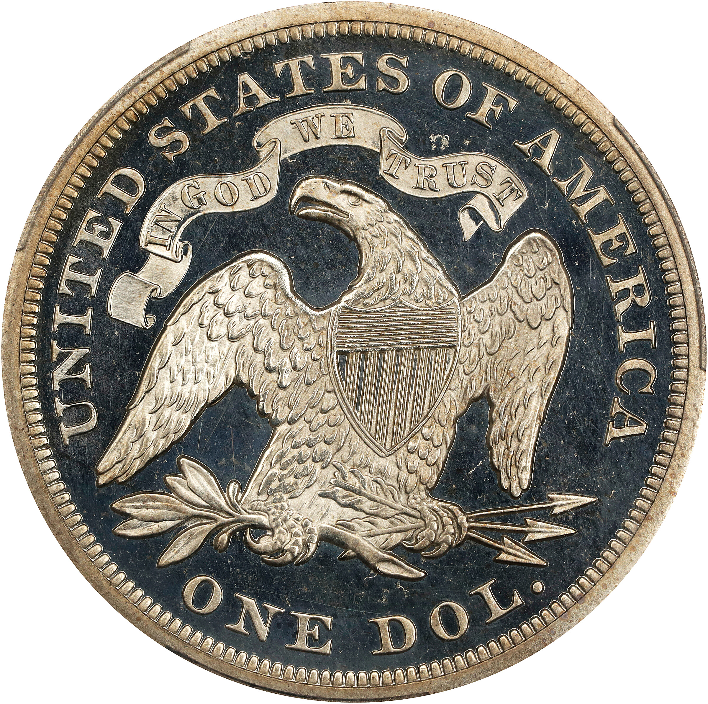 1870 $1  PR DCAM PR62 DCAM CAC thumbnail 6