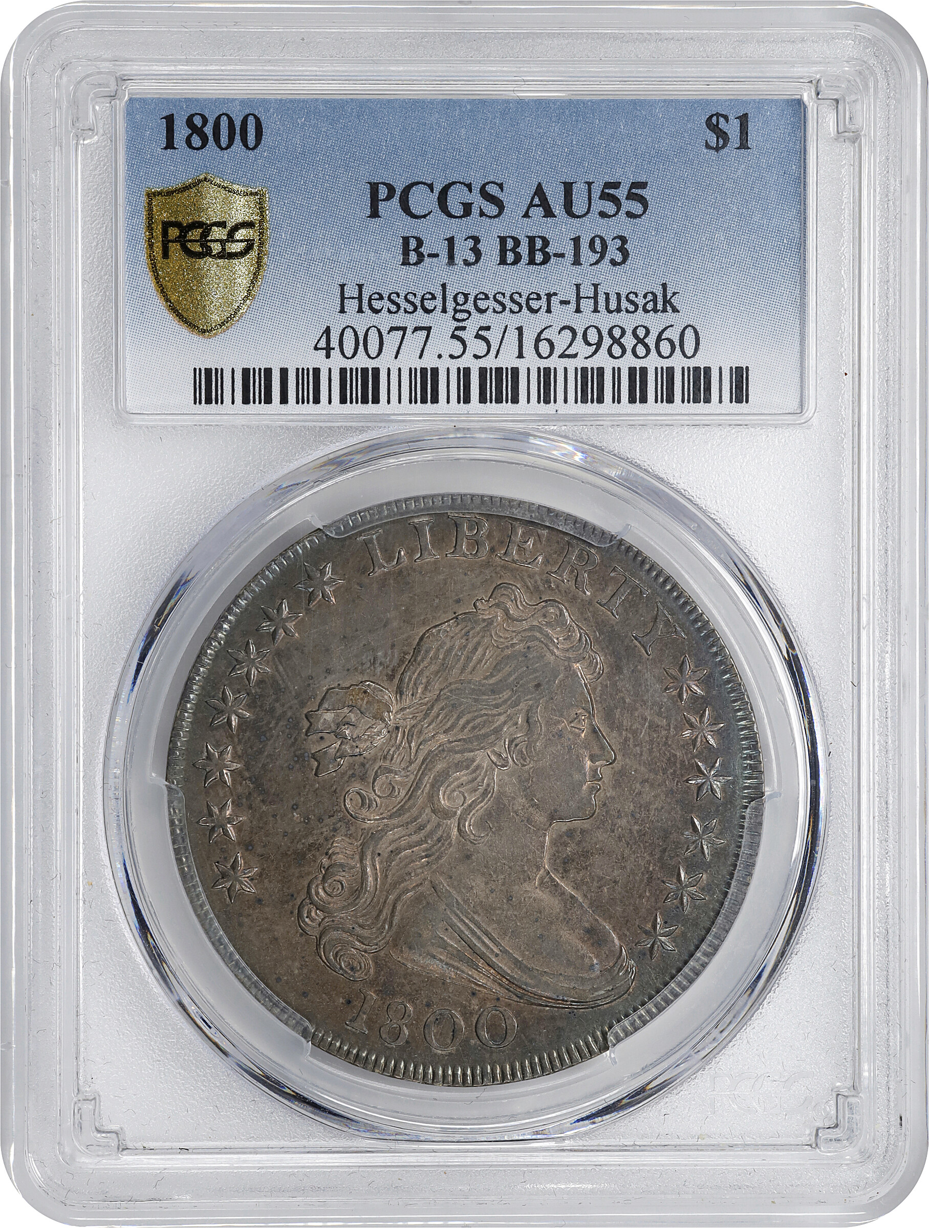 1800 $1  B-13, BB-193 AU55 thumbnail 4