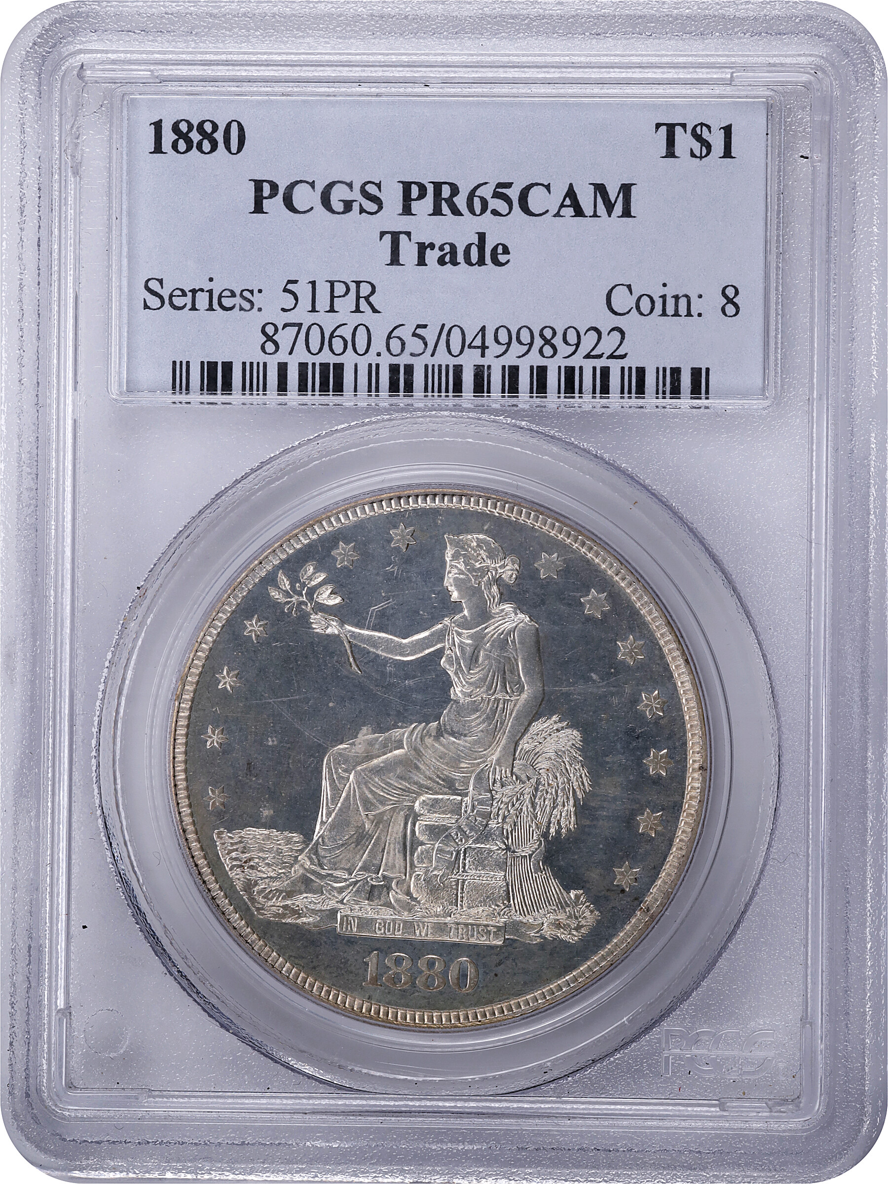 1880 Trade$ PR CAM PR65 CAM thumbnail 4