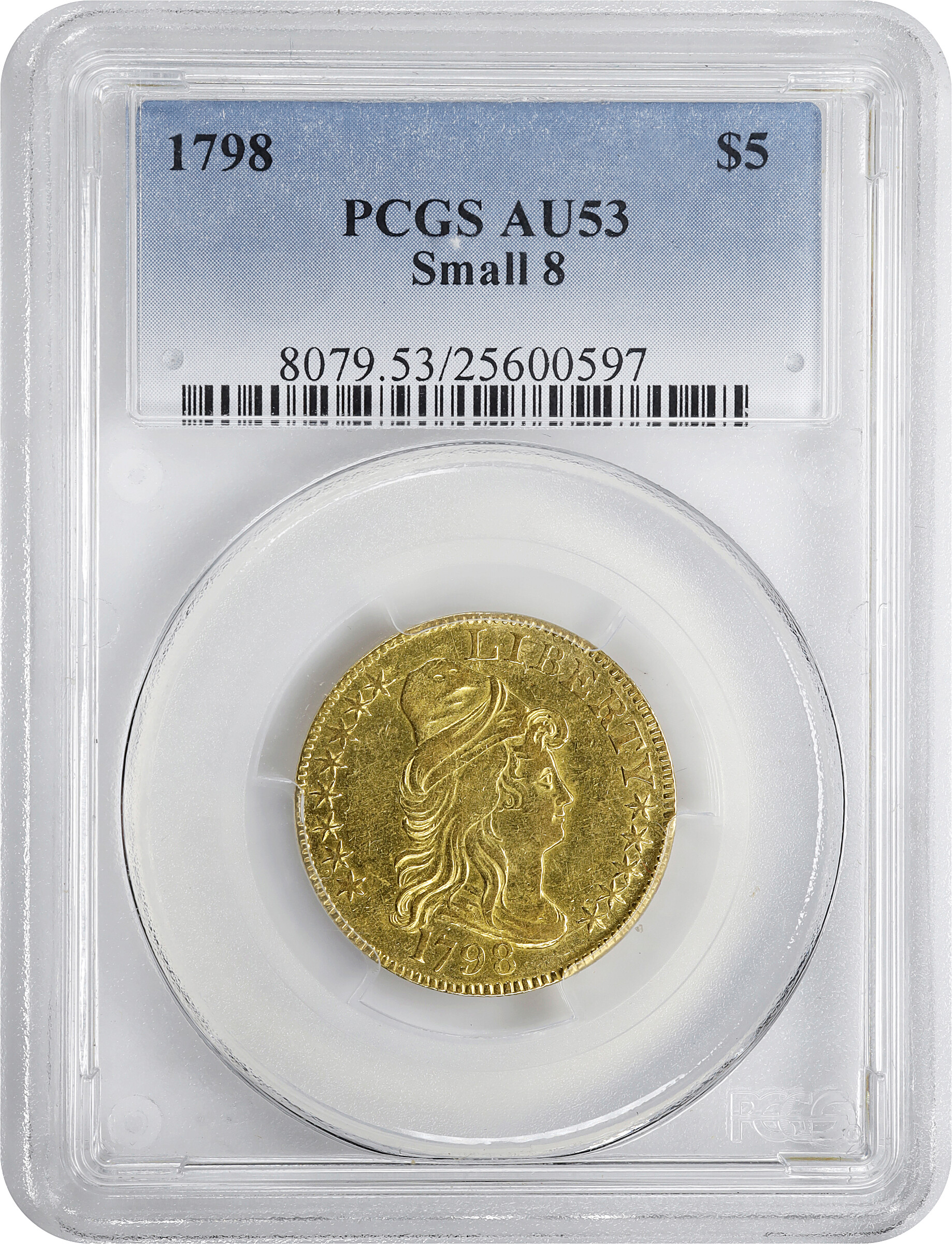1798 $5  Large Eagle, Normal 8 VF25 thumbnail 24