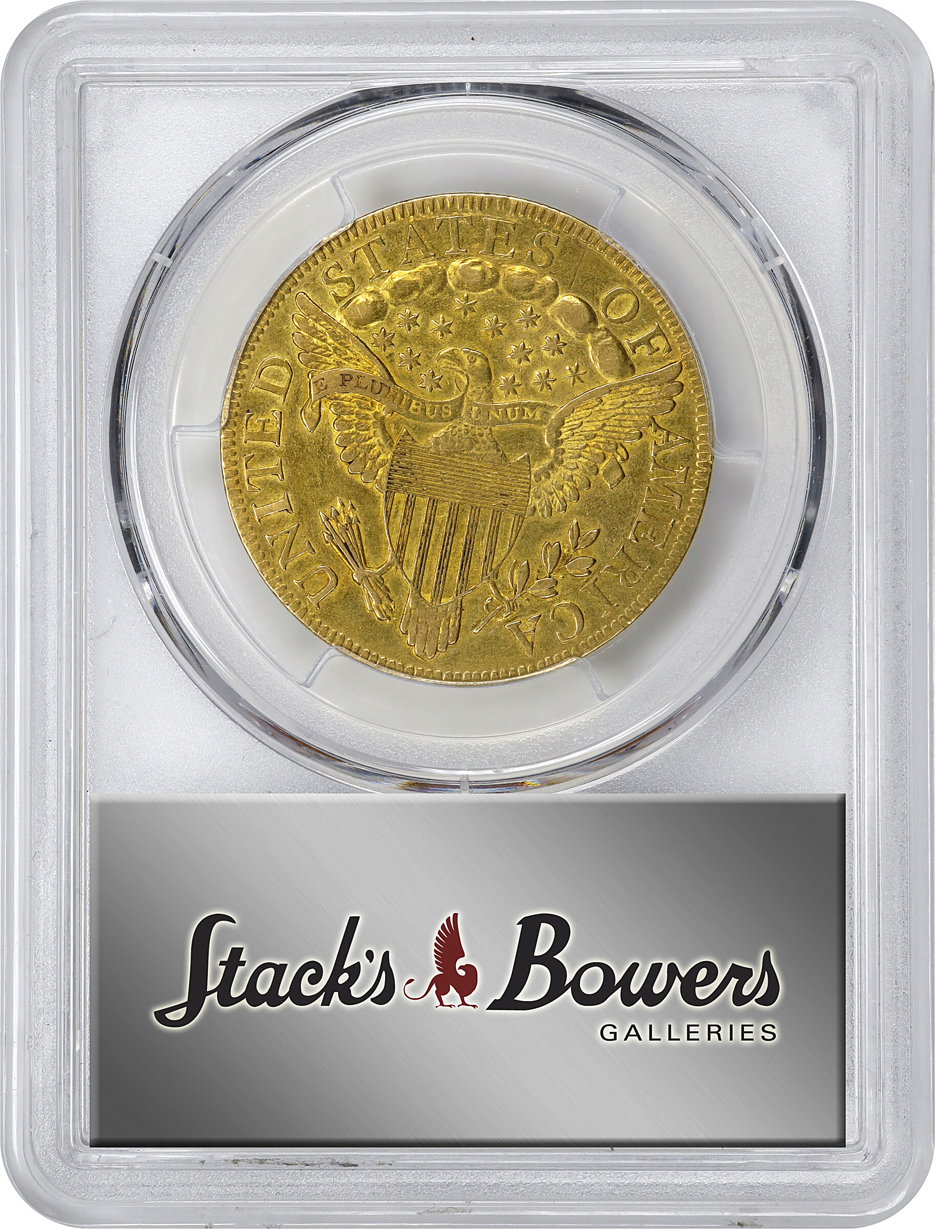 1797 $10  Large Eagle AU50 CAC thumbnail 4