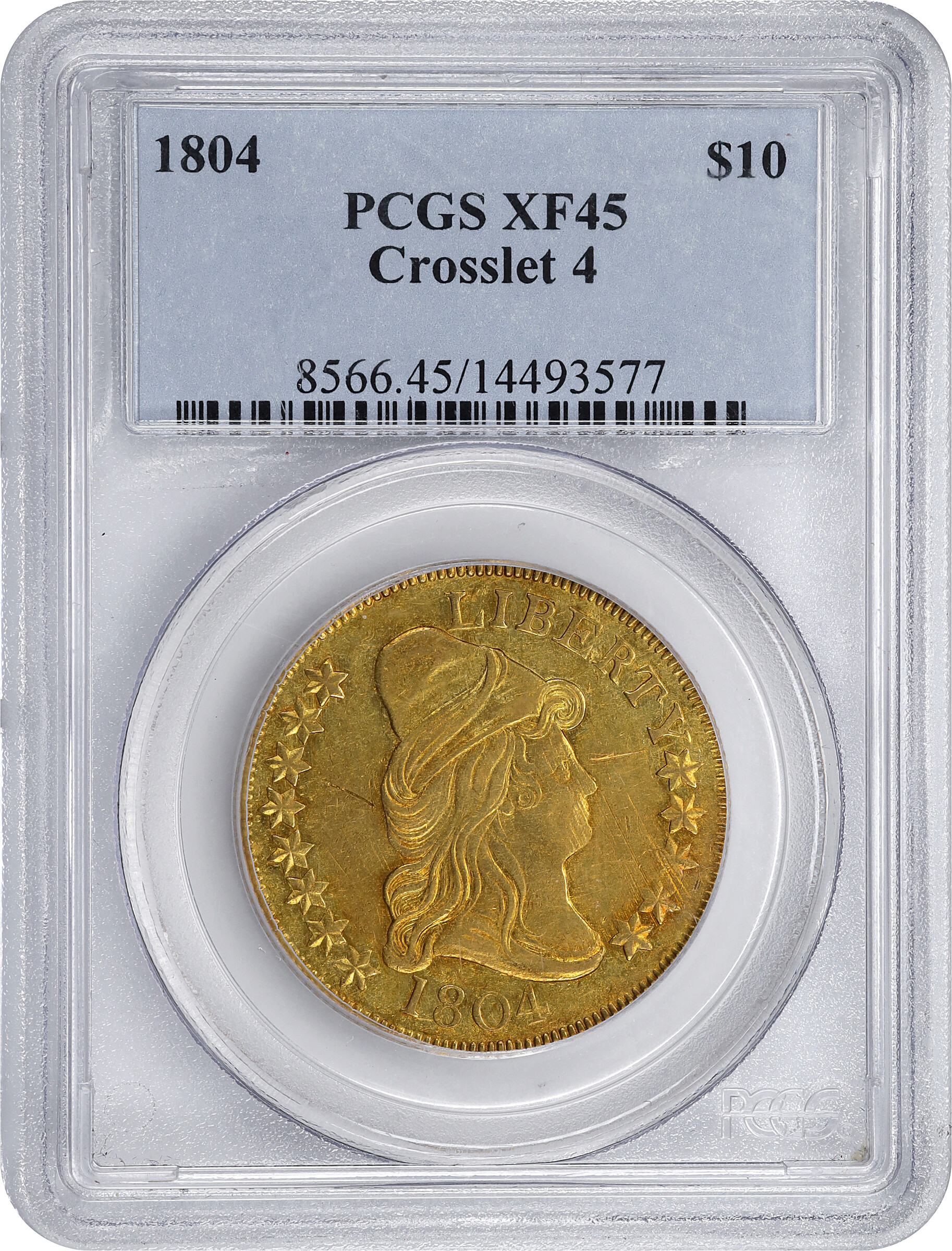 1804 $10  Crosslet 4 VF20 thumbnail 13