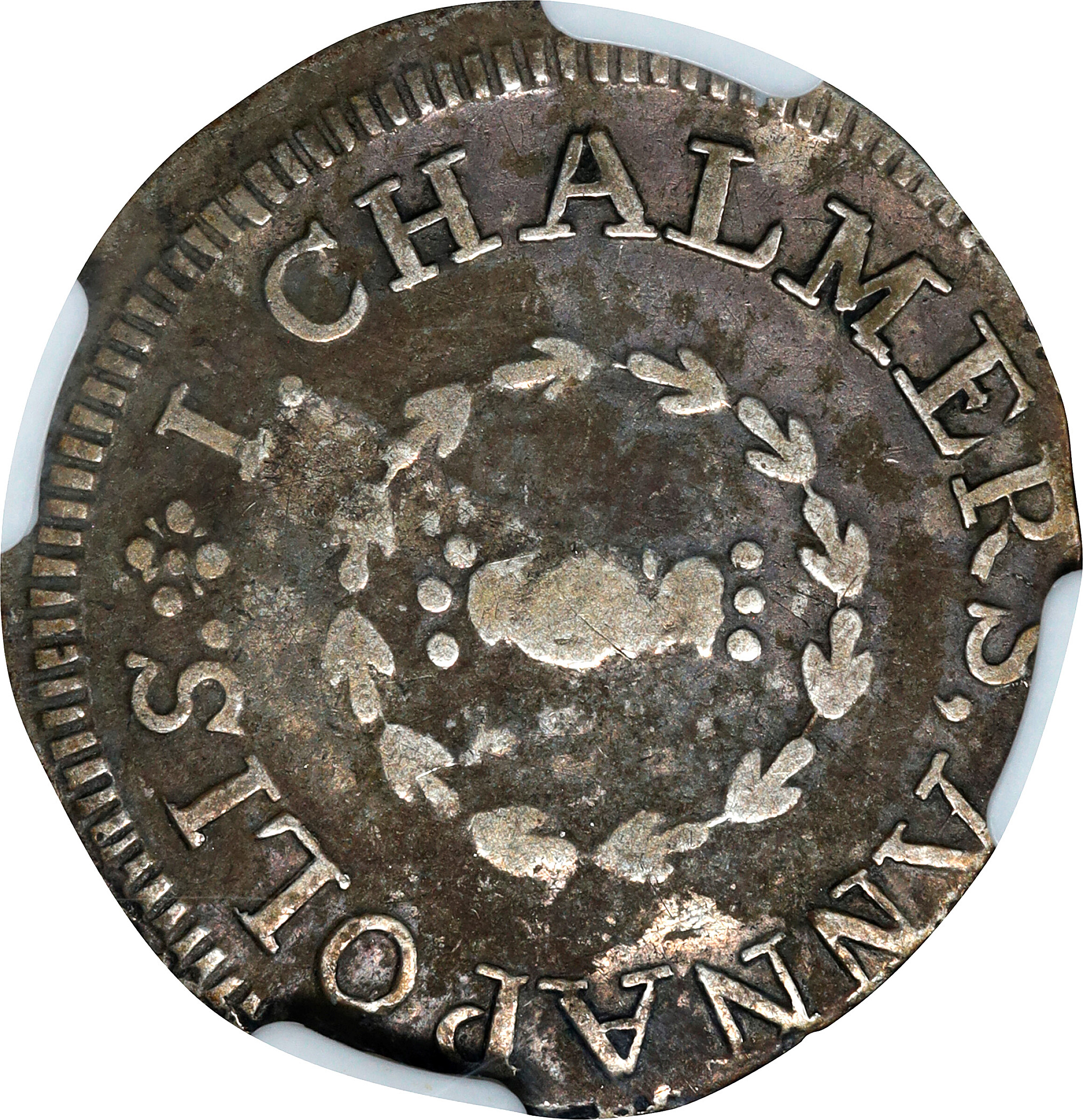 1783 Shilling Chalmers, Short Worm VG10 thumbnail 14