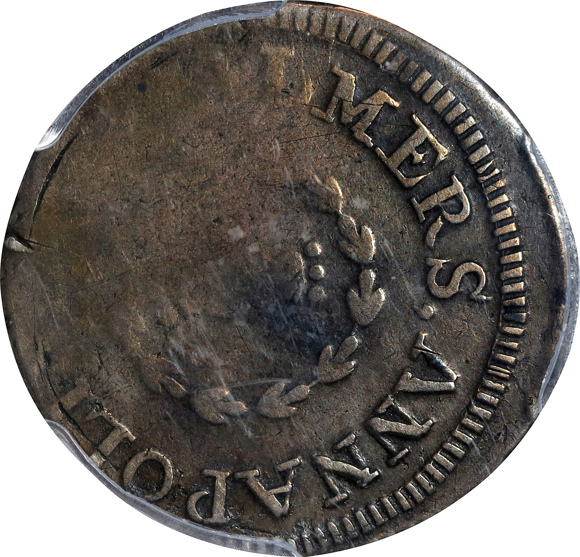 1783 Shilling Chalmers, Long Worm F12 thumbnail 2