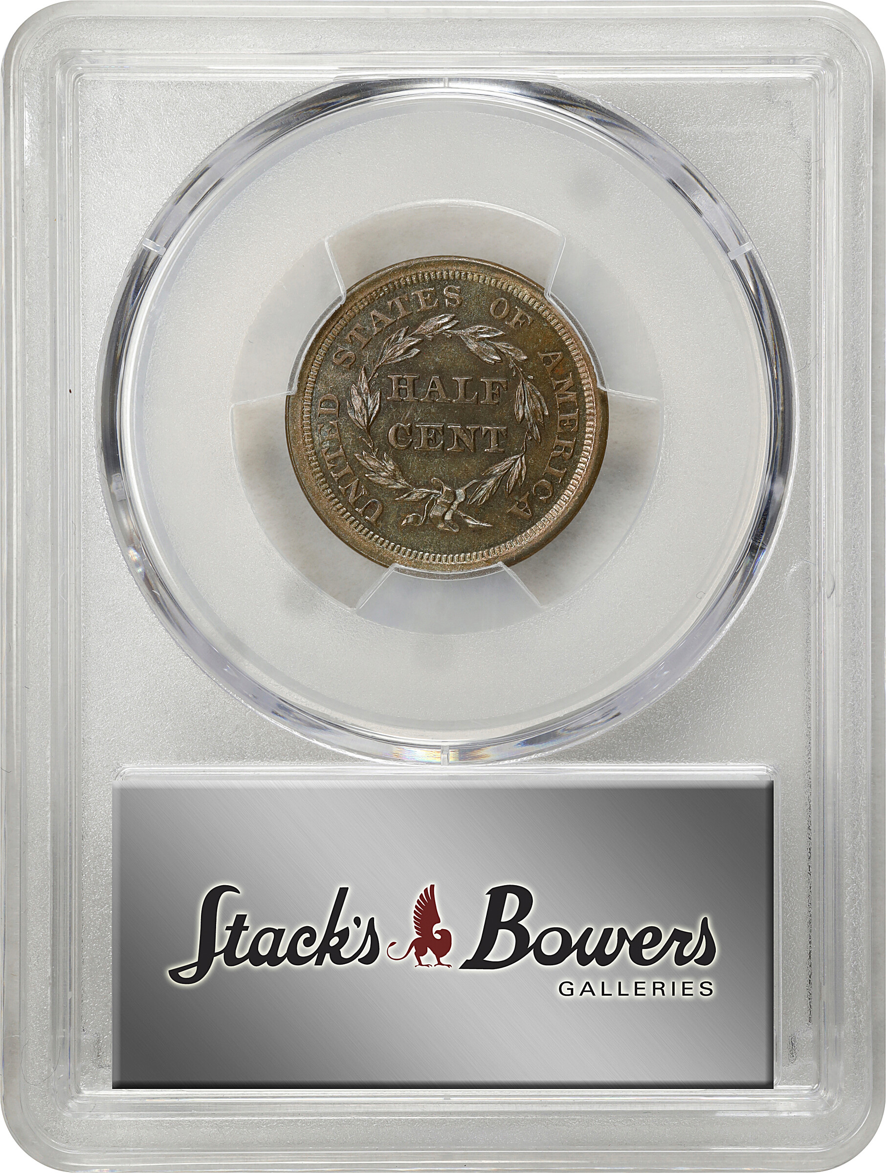 1856 1/2c Reverse of 1856 PR BN AU58 BN thumbnail 8