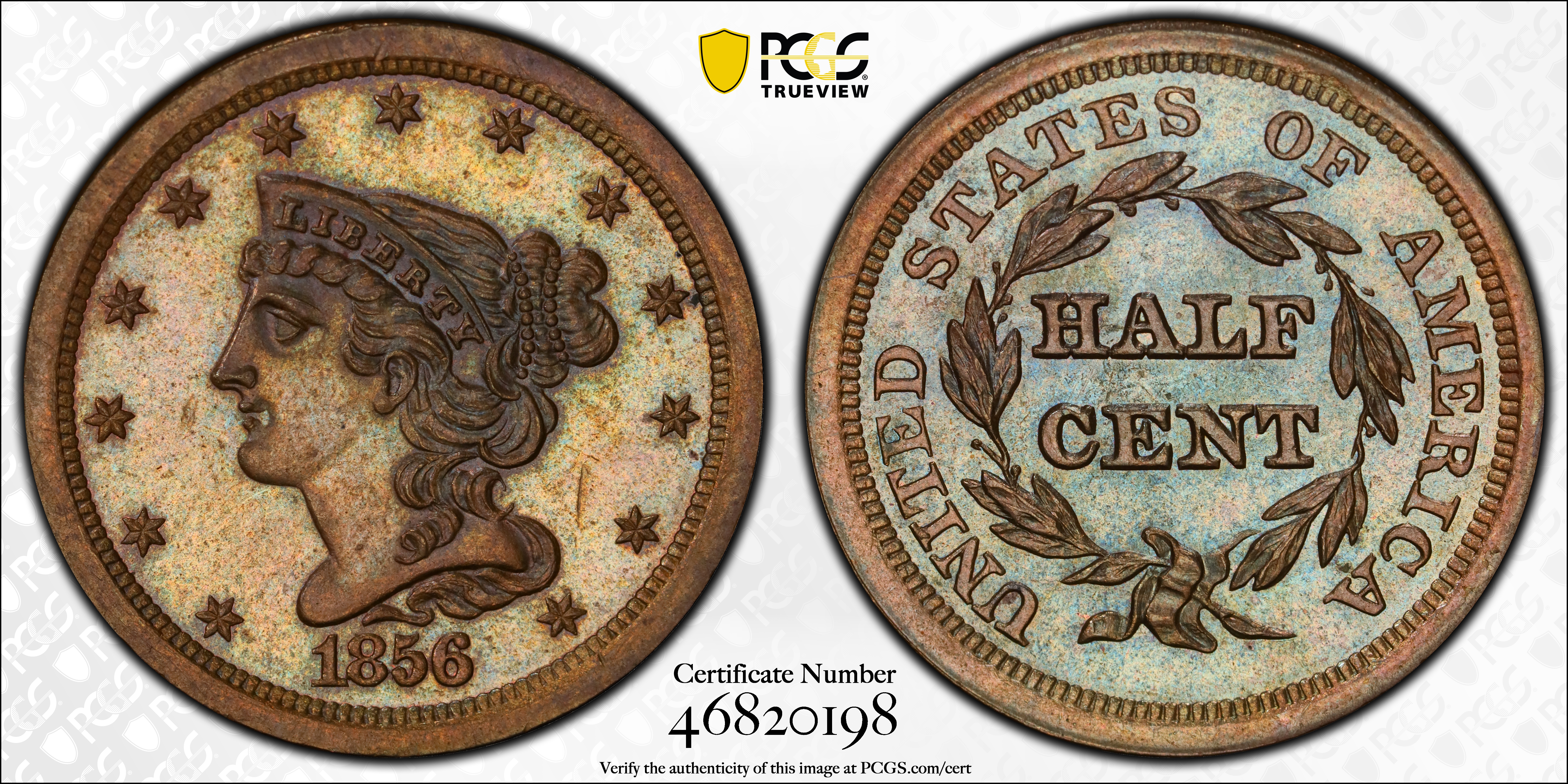 1856 1/2c Reverse of 1856 PR BN thumbnail 16