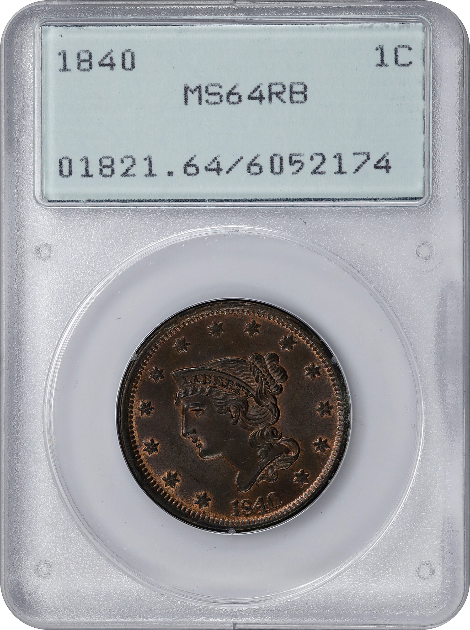 1840 1c Large Date MS RB thumbnail 6