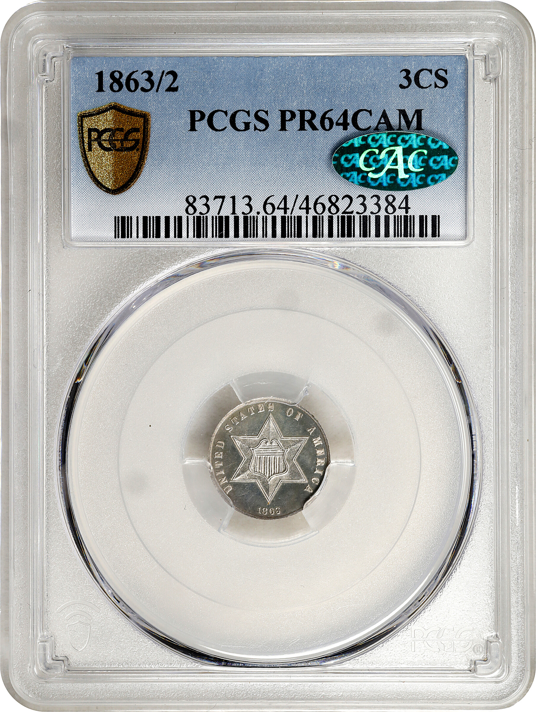 1863/2 3cS PR CAM VF20 CAM thumbnail 3