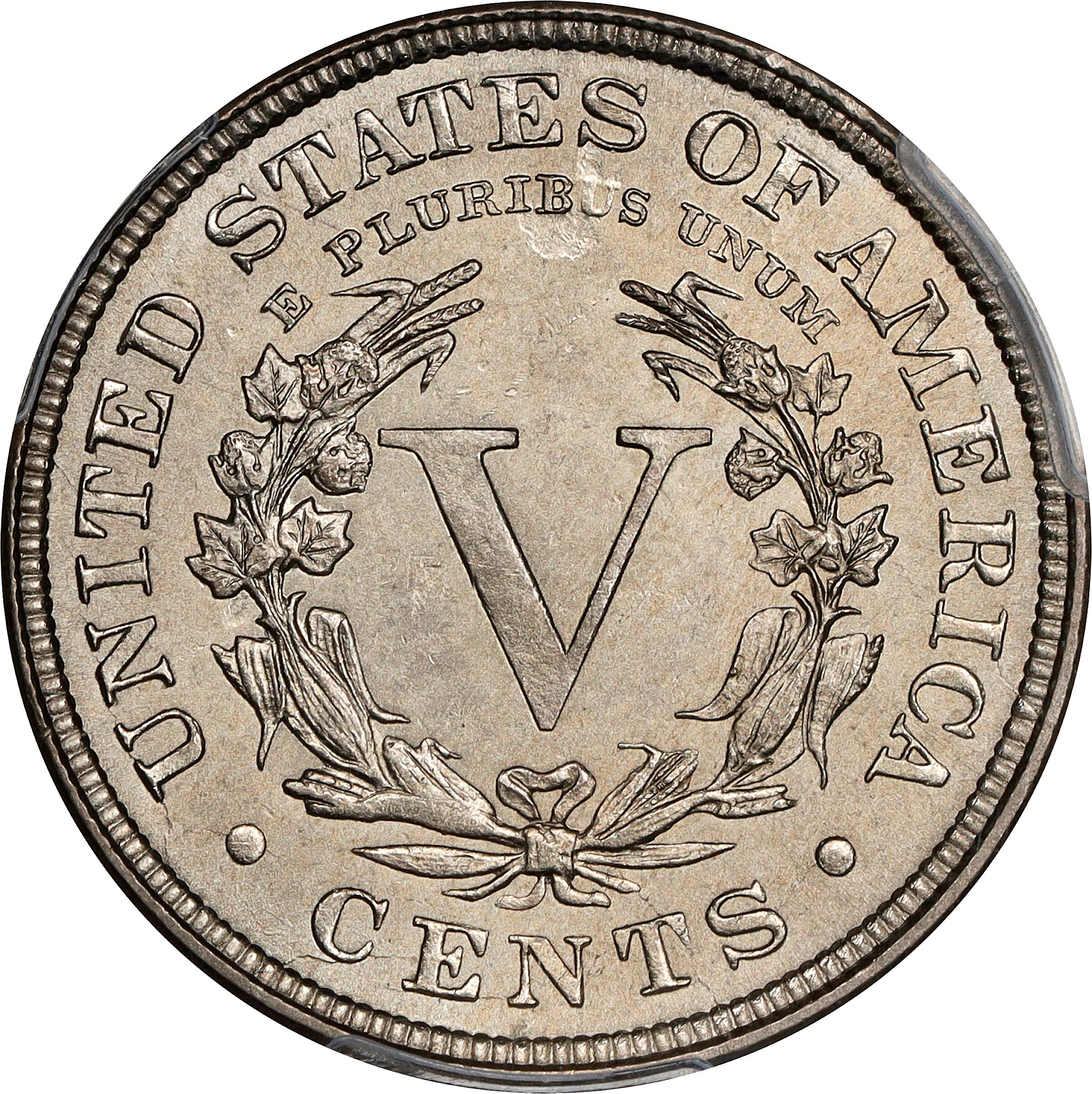 1886 5c Repunched Date, FS-301 AG3 CAC thumbnail 2