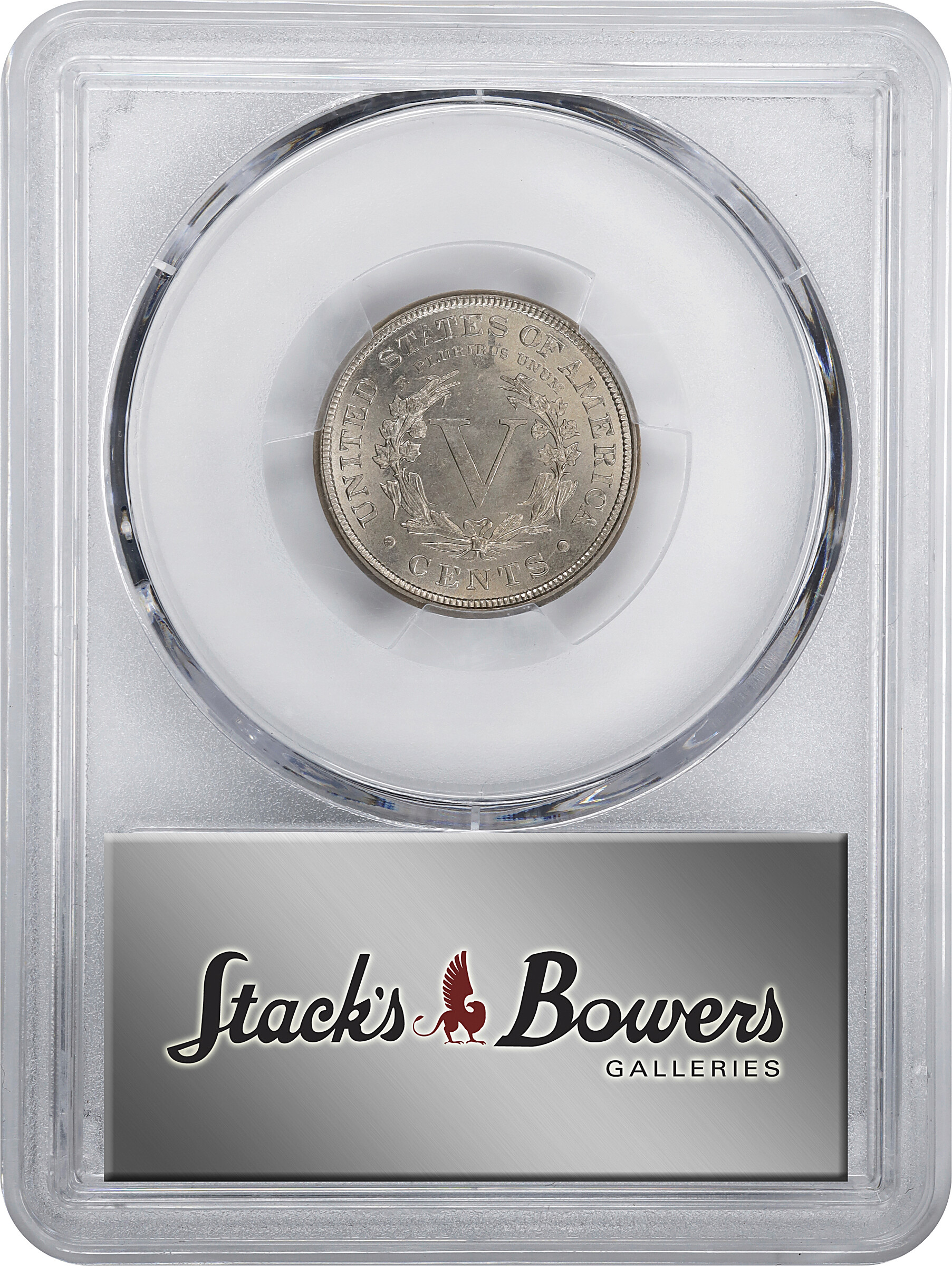 1886 5c Repunched Date, FS-301 AG3 CAC thumbnail 4