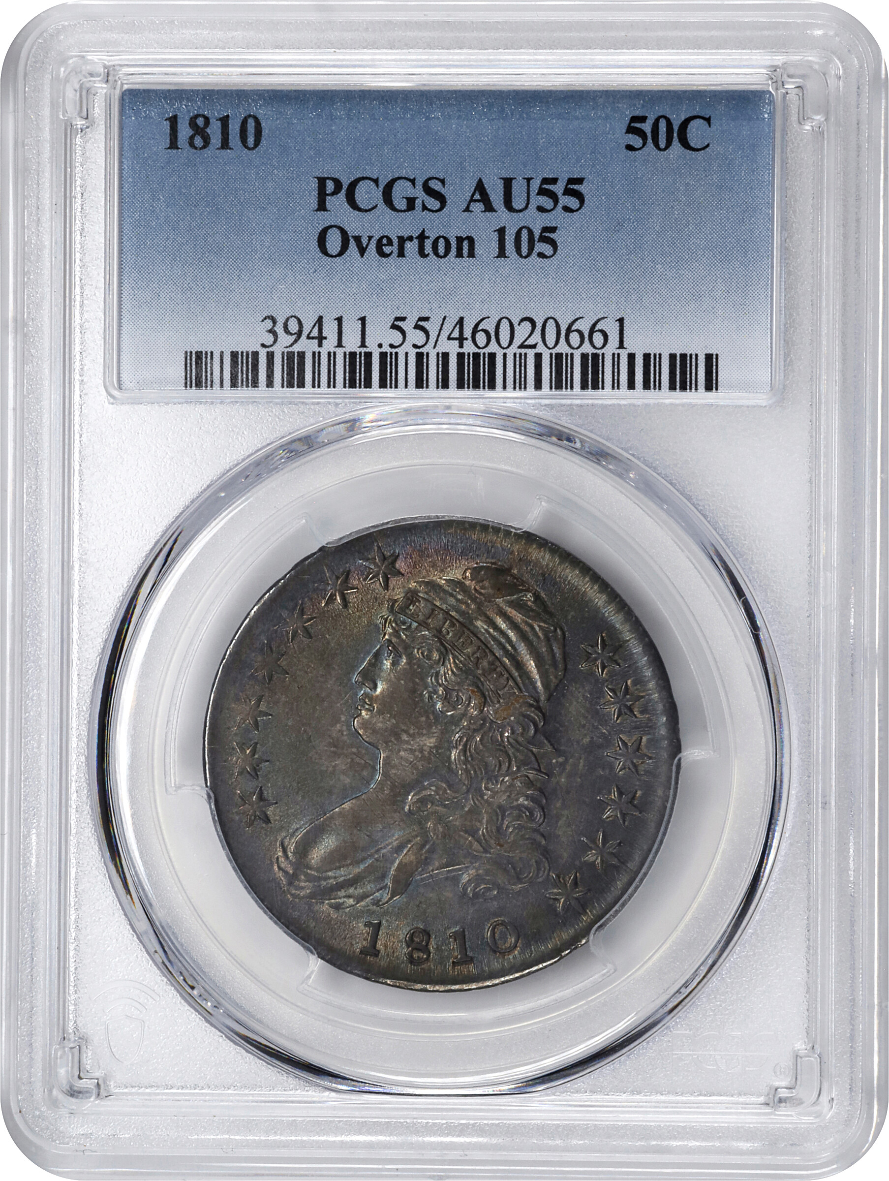 1810 50c O-105 MS61 CAC thumbnail 16