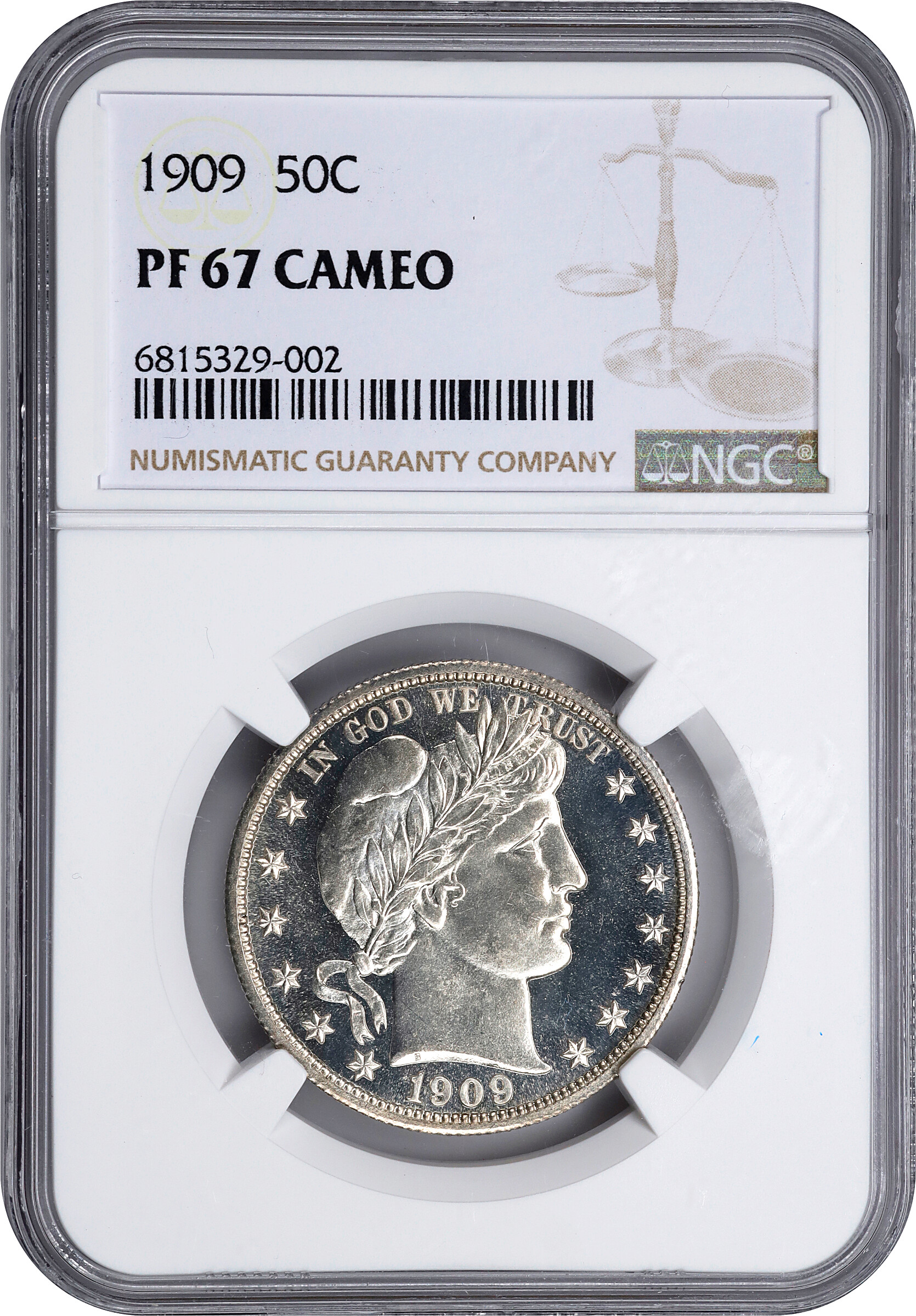 1909 50c PR CAM PR67 CAM thumbnail 5