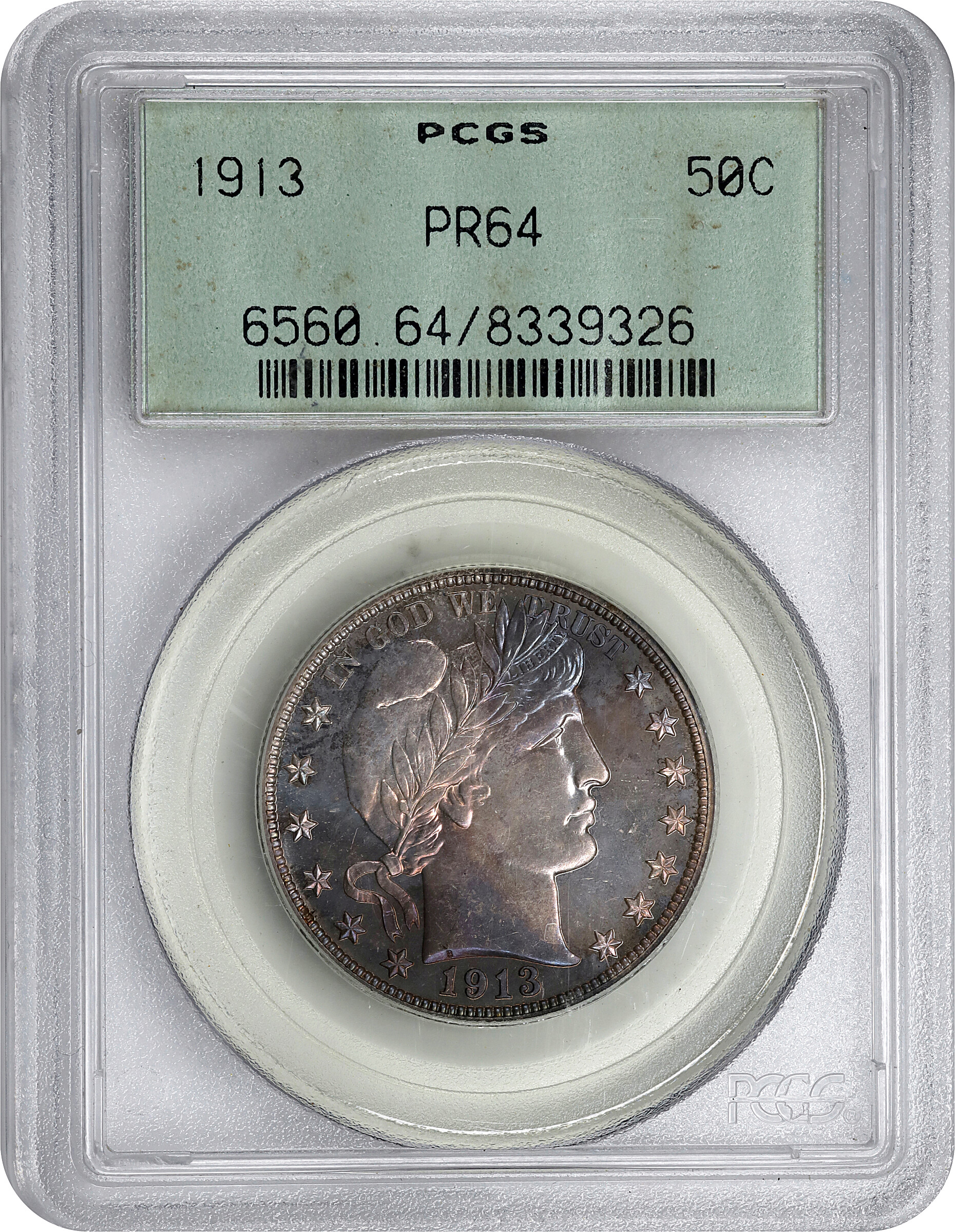1913 50c PR64 CAC thumbnail 7