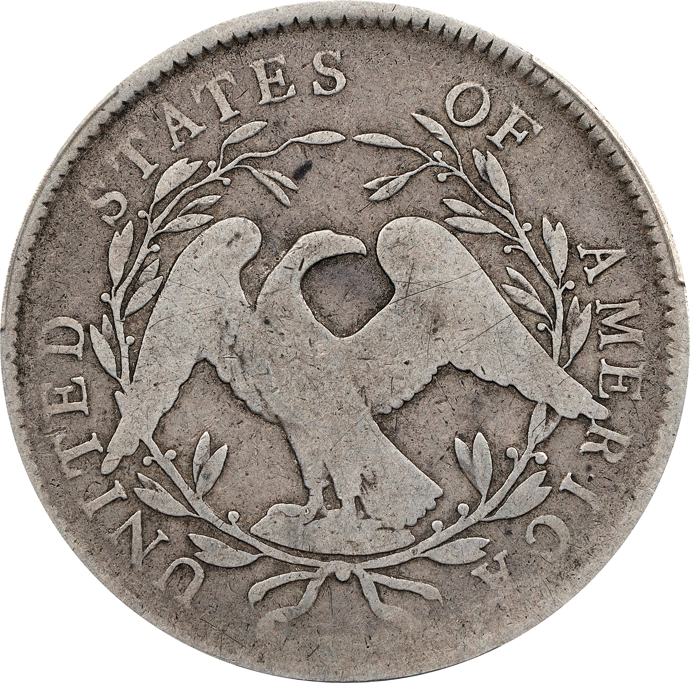 1795 $1  Flowing Hair, 2 Leaves, B-1, BB-21 G6 thumbnail 2
