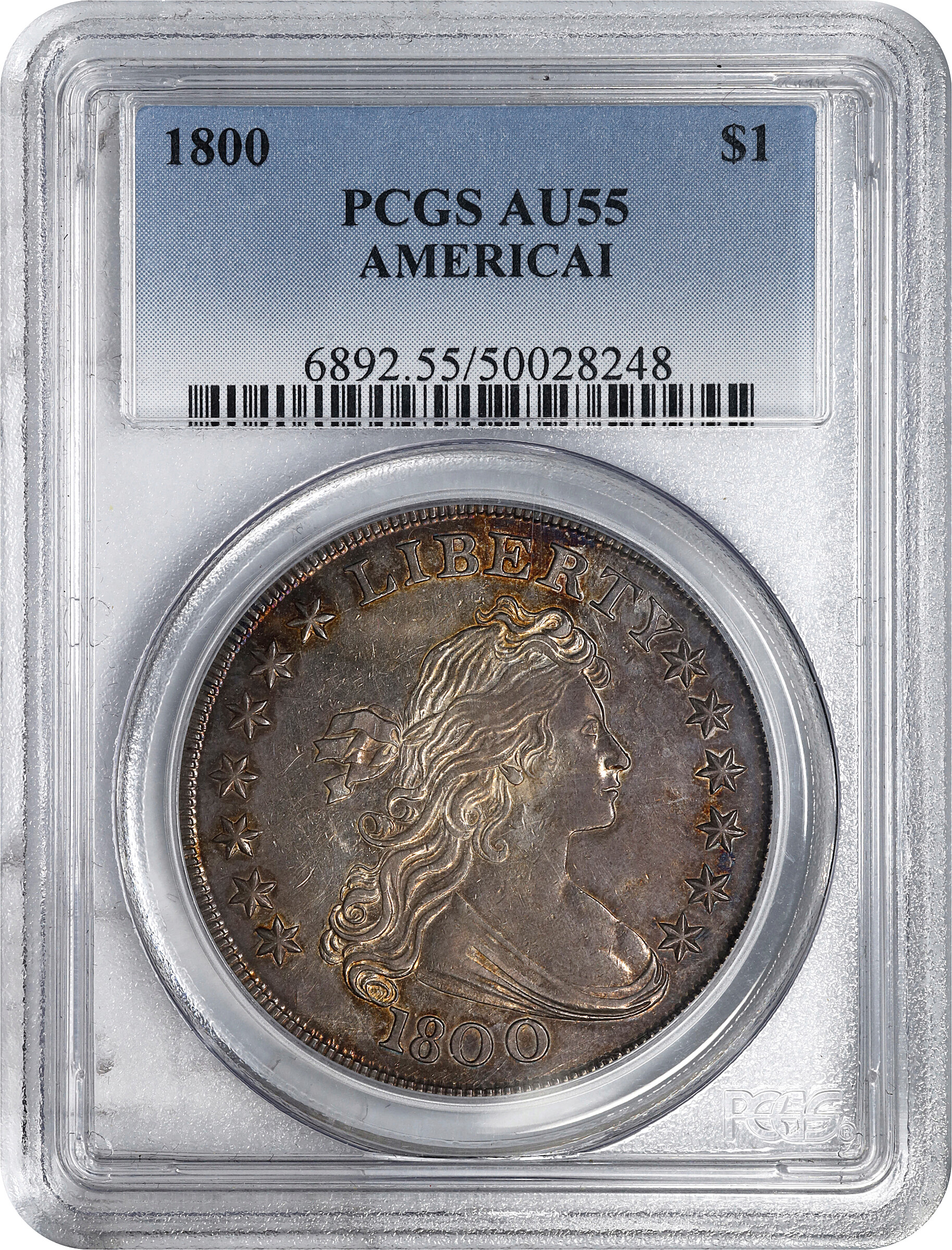 1800 $1  AMERICAI MS60 CAC thumbnail 14
