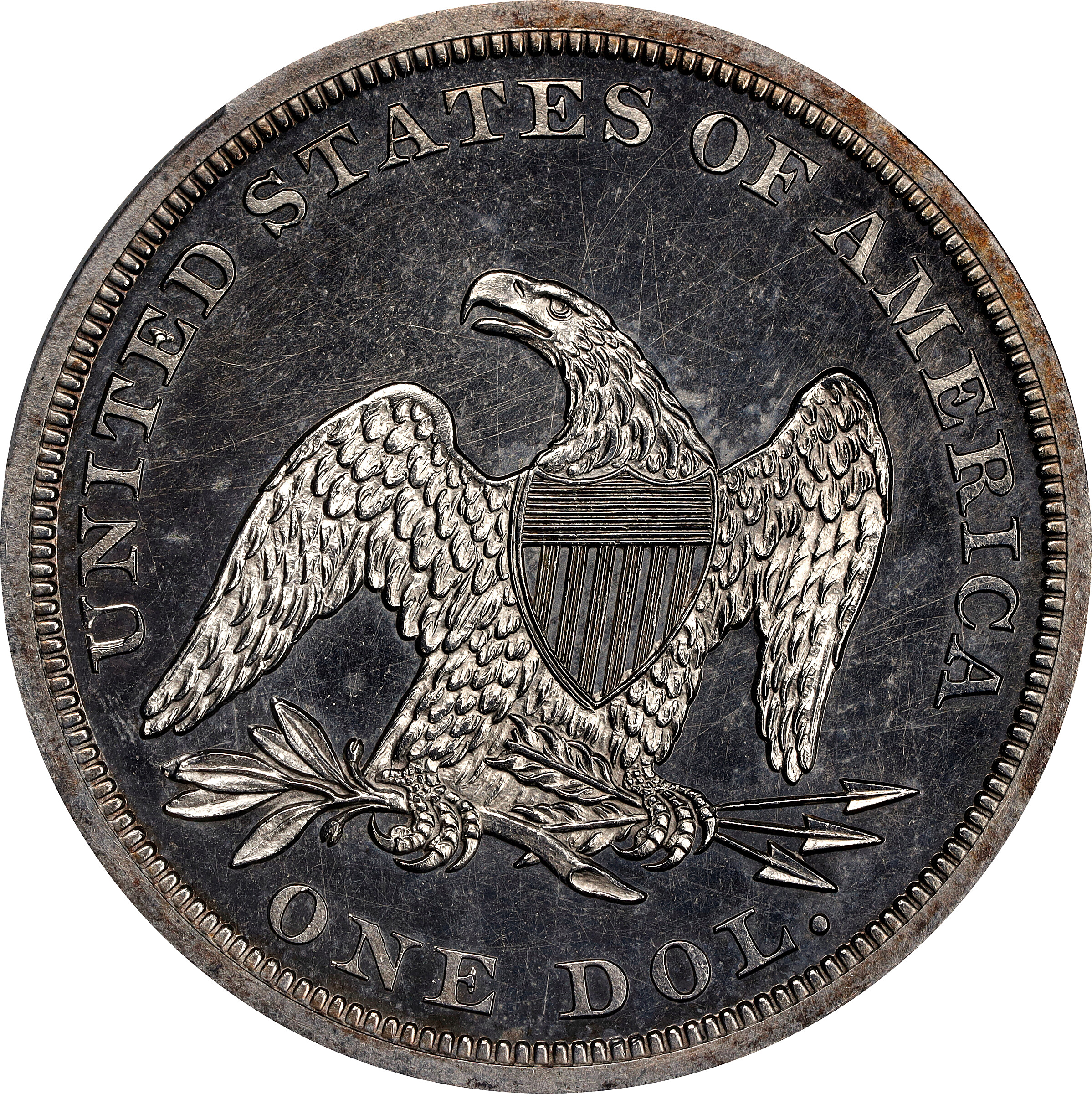 1862 $1 AU50 CAC thumbnail 19