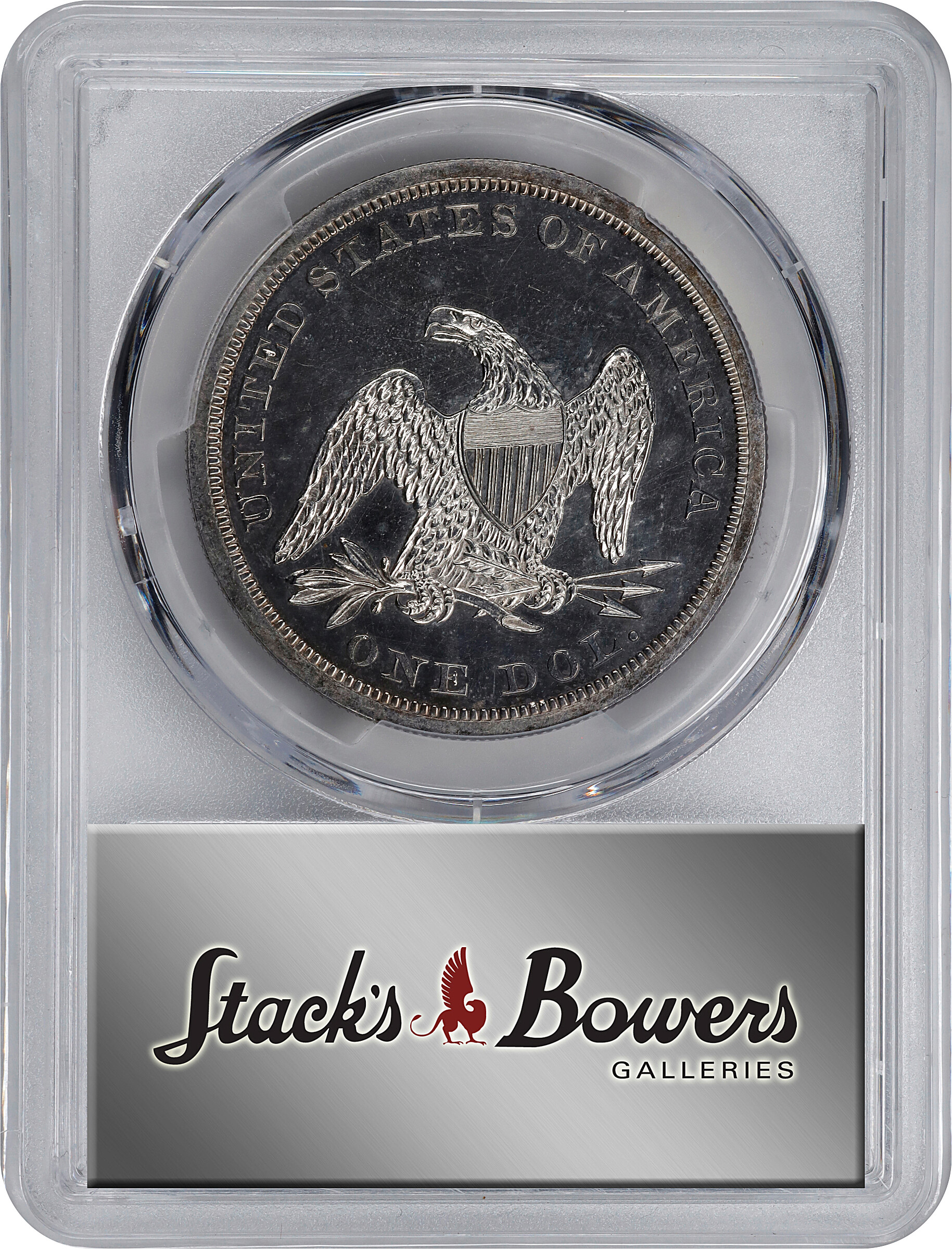 1862 $1 AU50 CAC thumbnail 21
