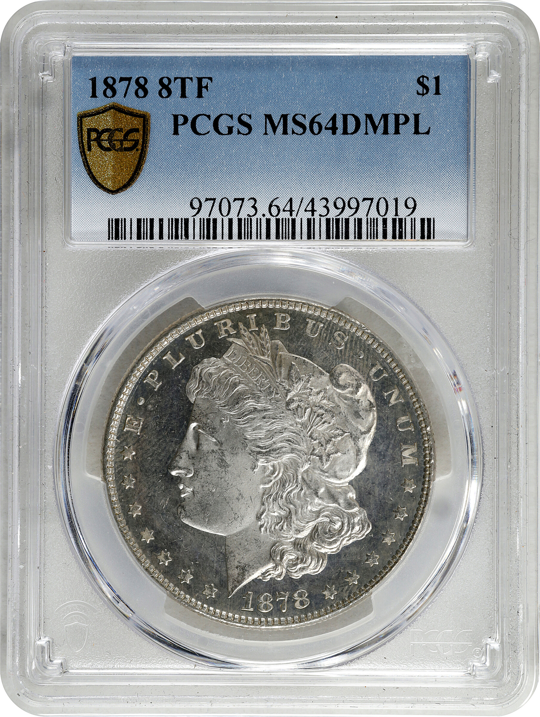 1878 8TF $1  MS DMPL MS64 DMPL thumbnail 5
