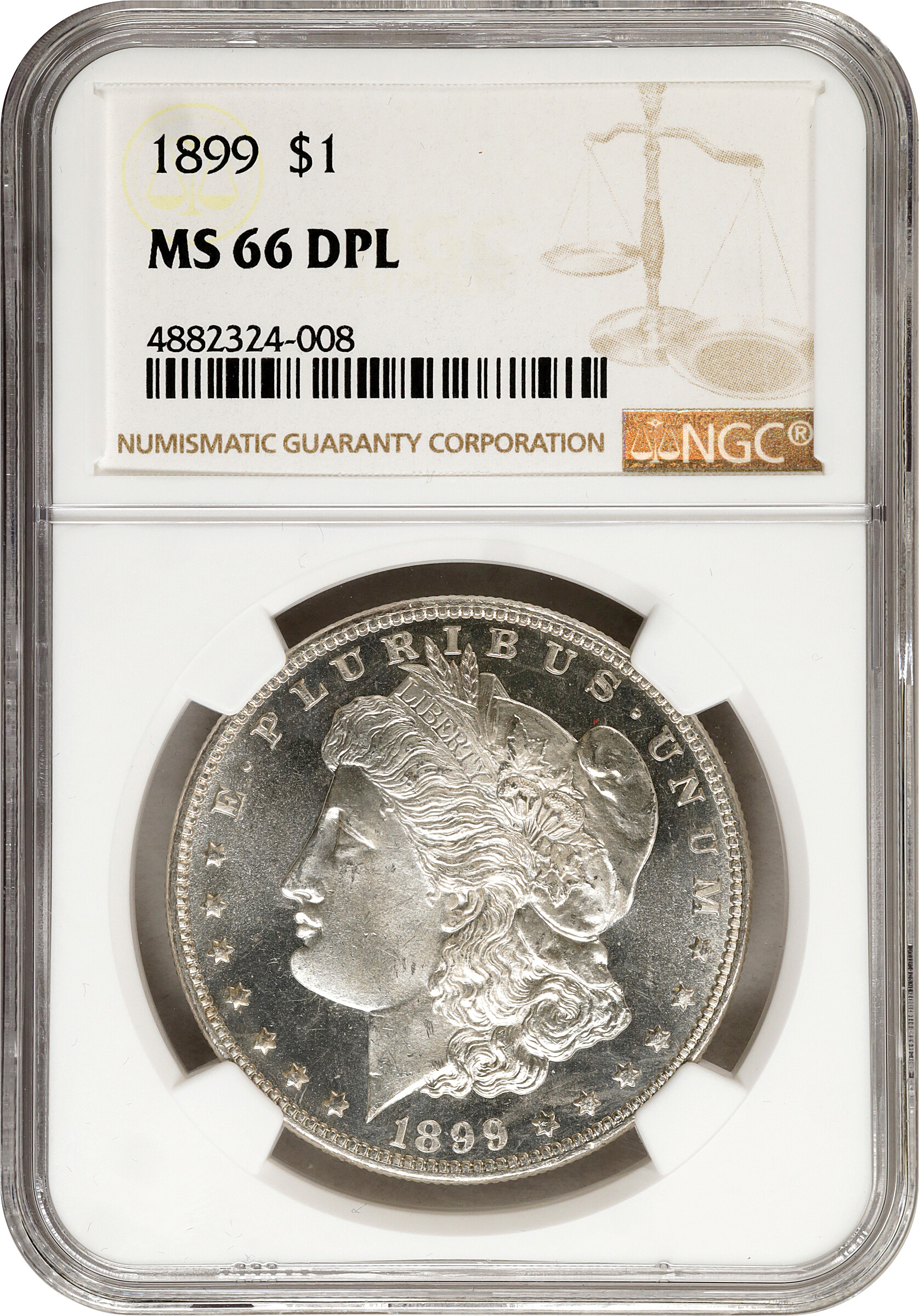 1899 $1  MS DMPL MS66 DMPL CAC thumbnail 4