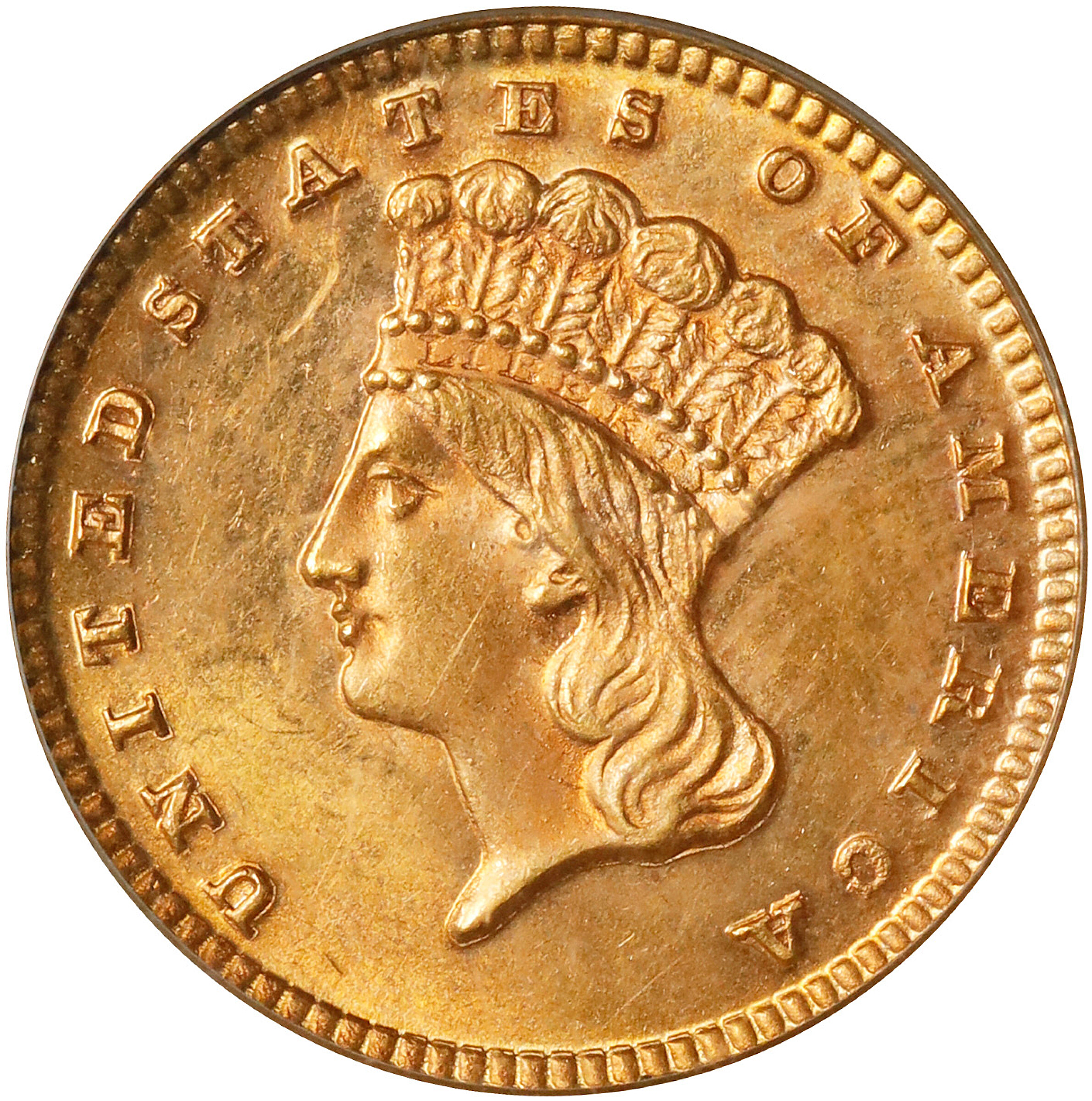 1871 Gold Dollar. MS-63 (PCGS). OGH.