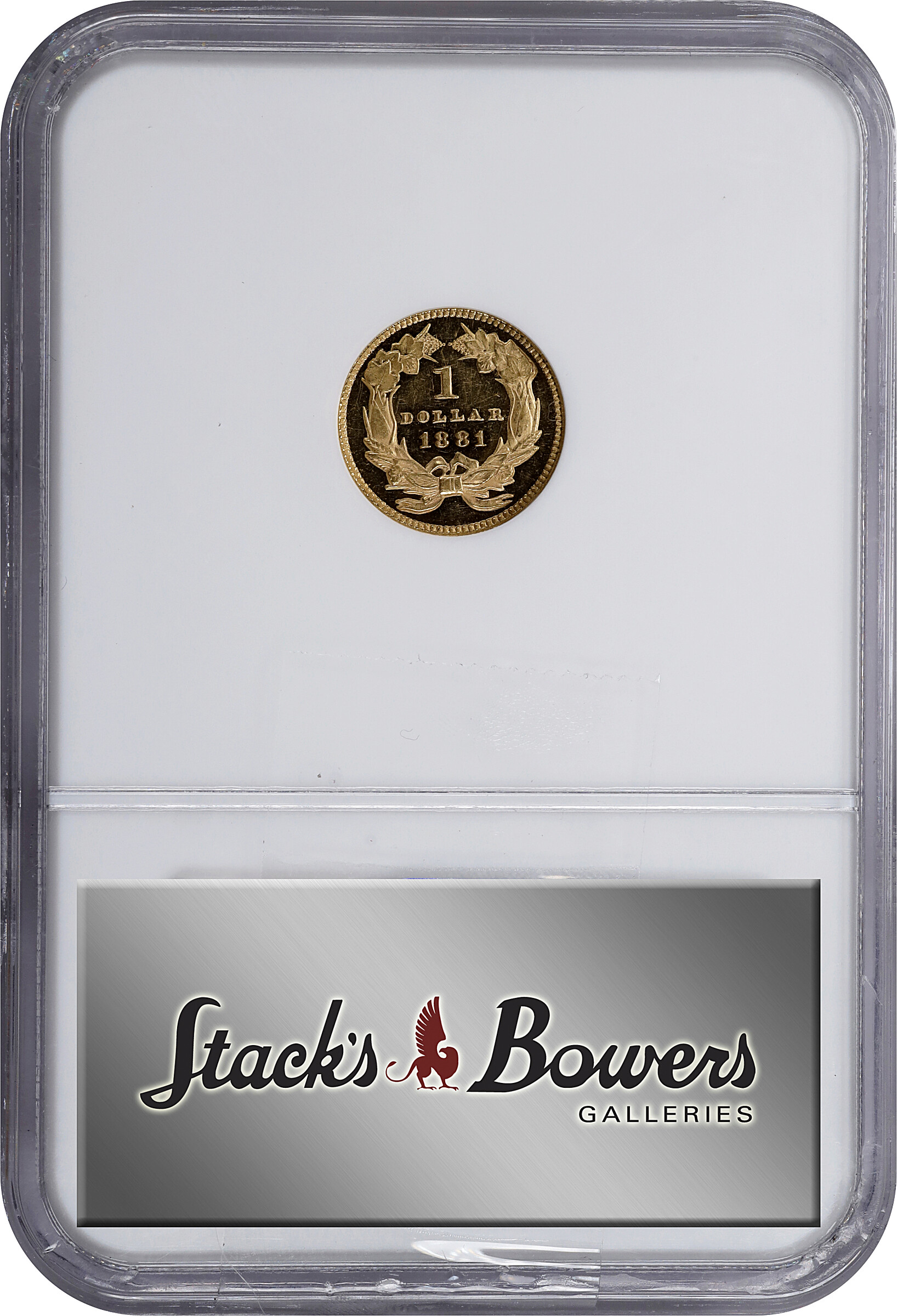 Liberty Gold Dollar G$1 Type 3, 1856-1889 PR DCAM [Type] PR61 DCAM thumbnail 8
