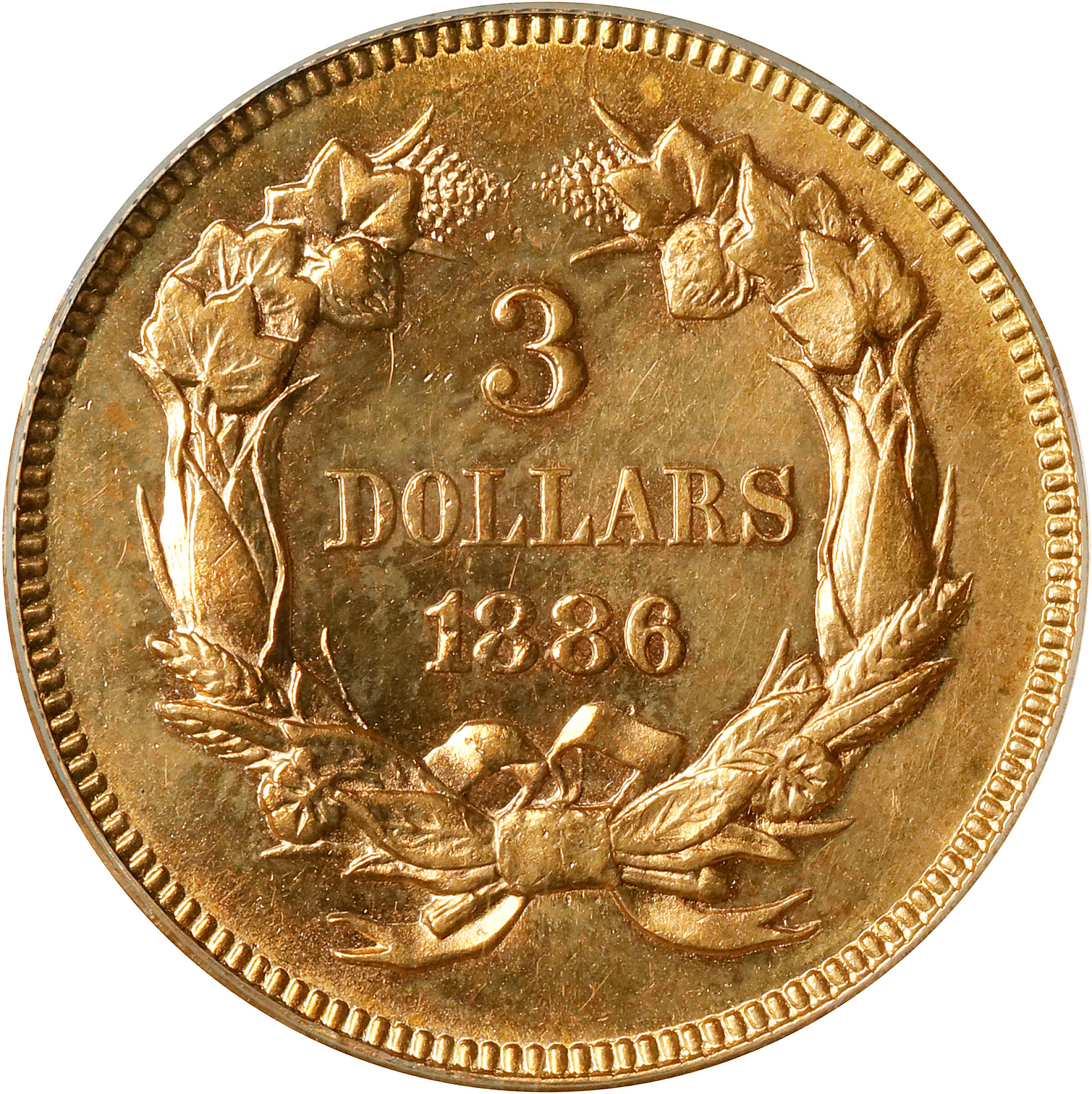 1886 $3 MS61 thumbnail 4