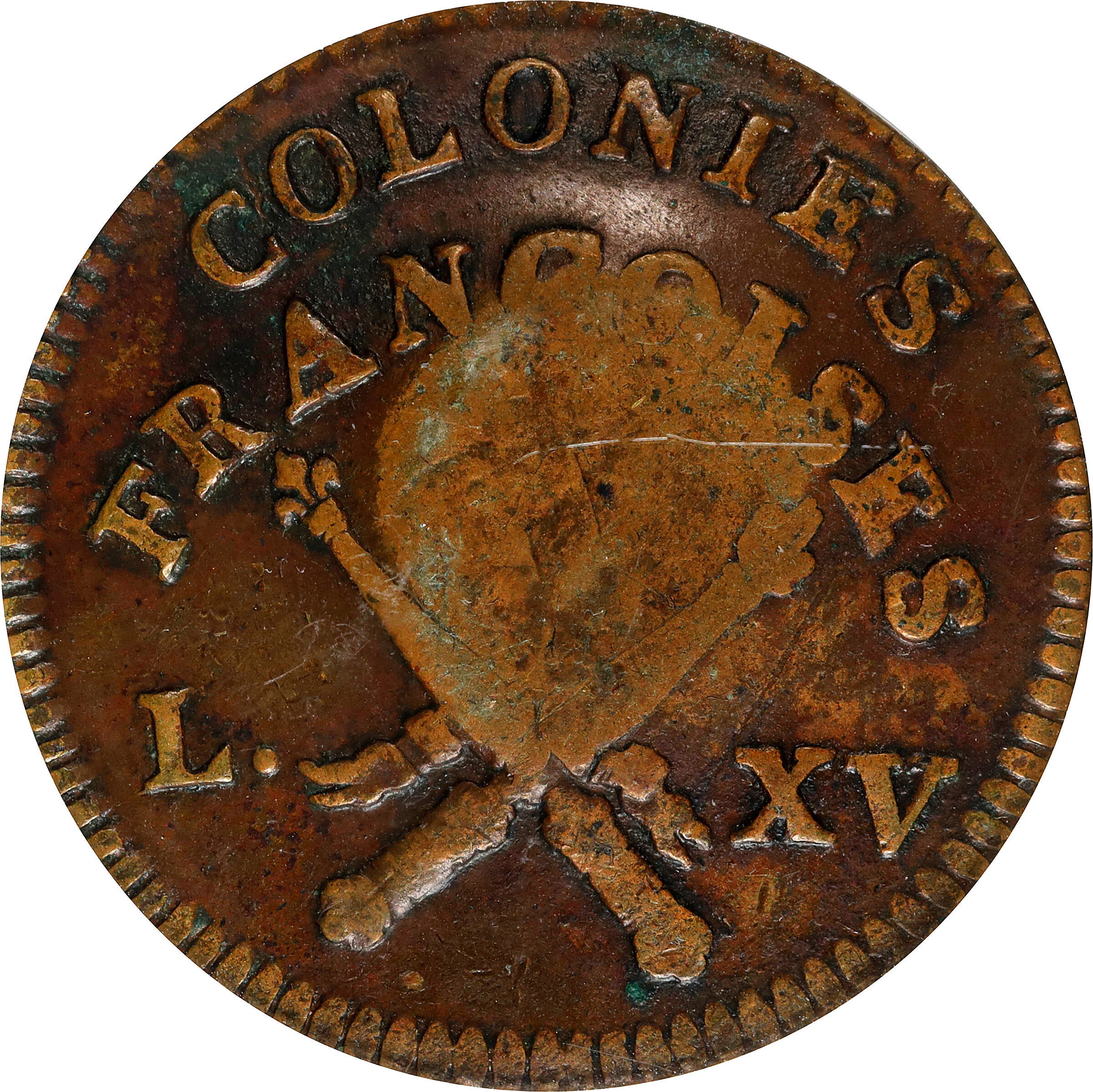 1767-A Sou M RF Counterstamp MS BN AU53 BN thumbnail 2