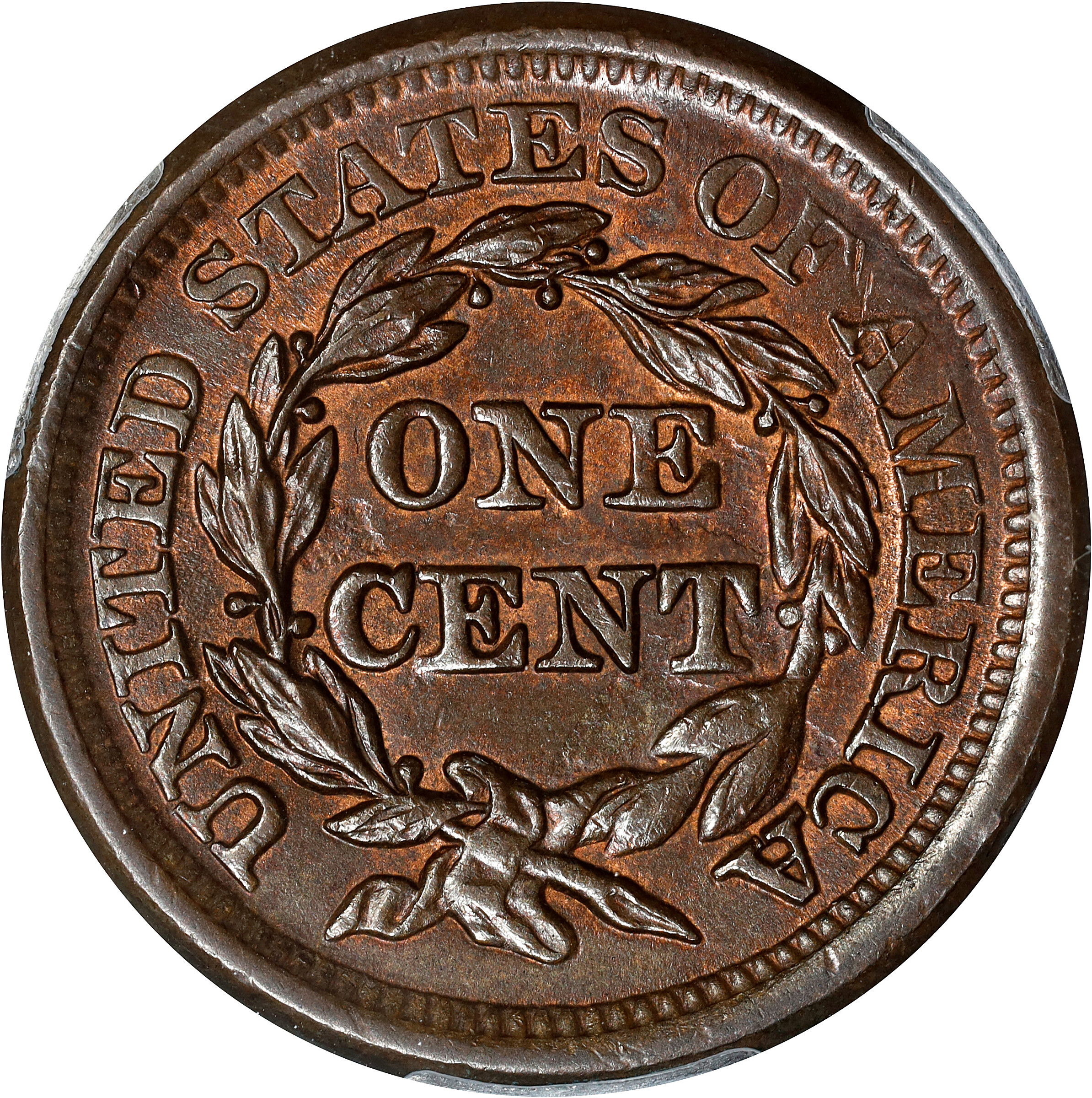 1857 1c Small Date MS RB MS65 RB CAC thumbnail 21