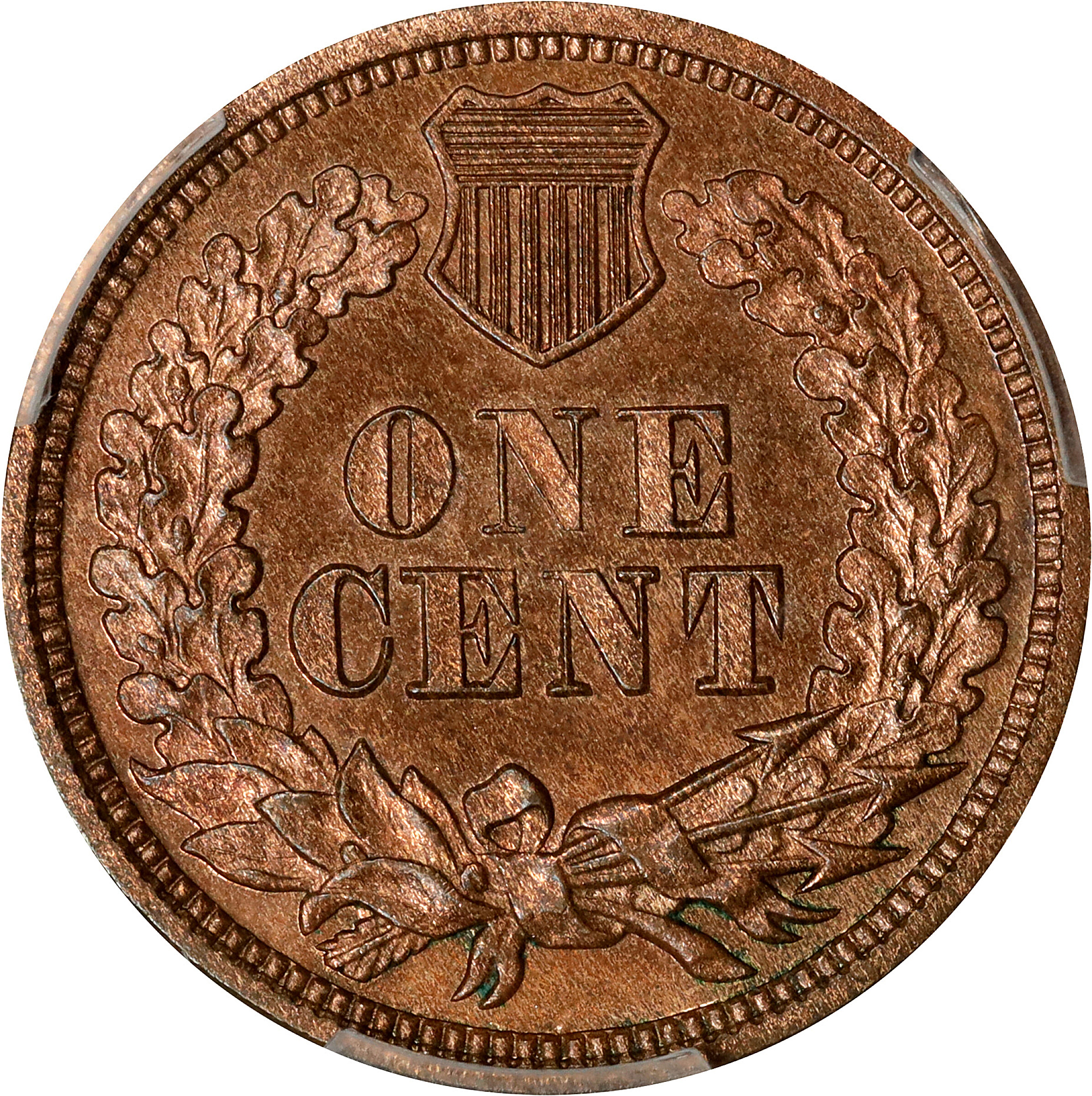 1867 1c PR RB PR64 RB CAC thumbnail 6