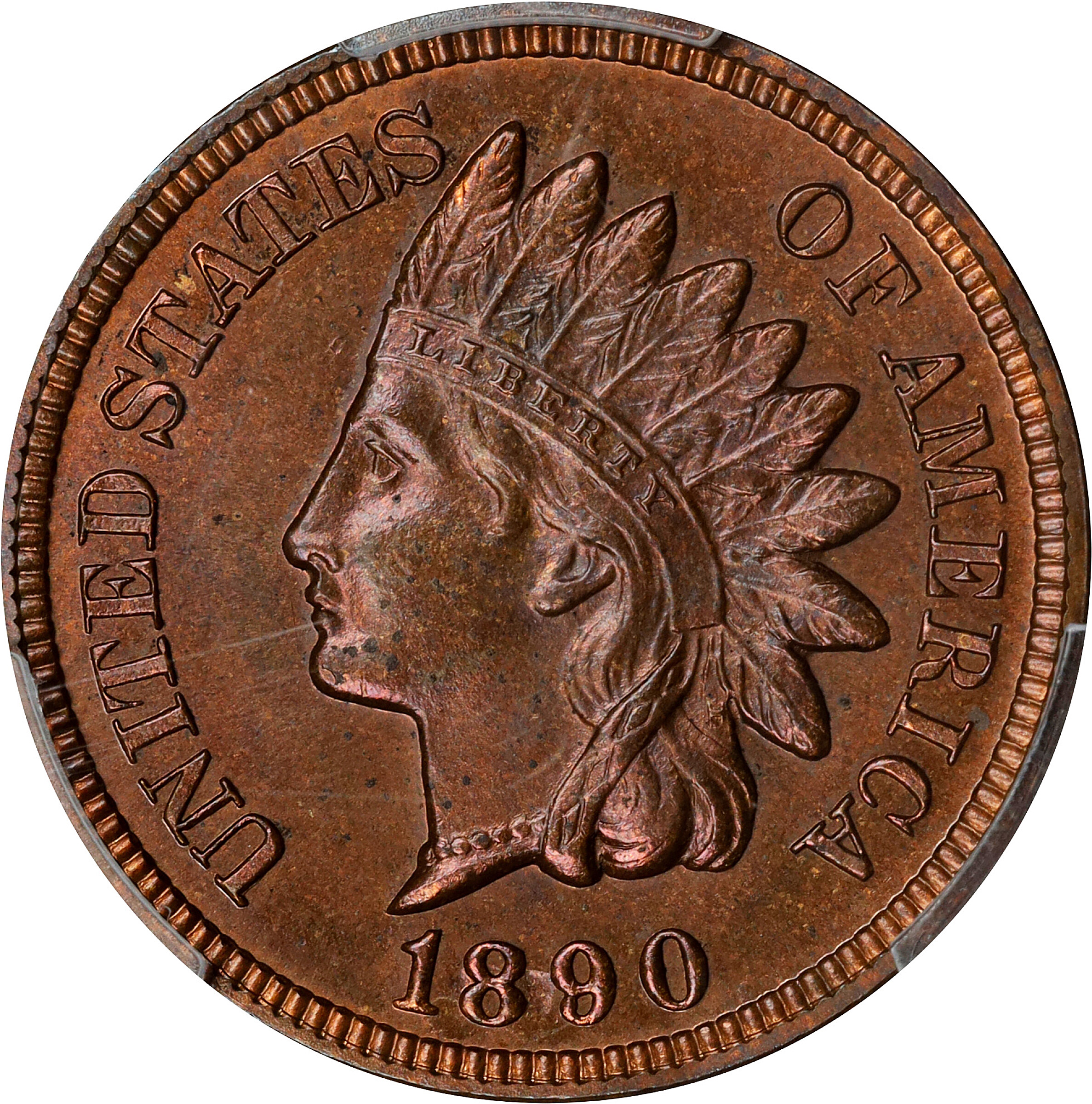 1890 Indian Cent. Proof-64 BN (PCGS).