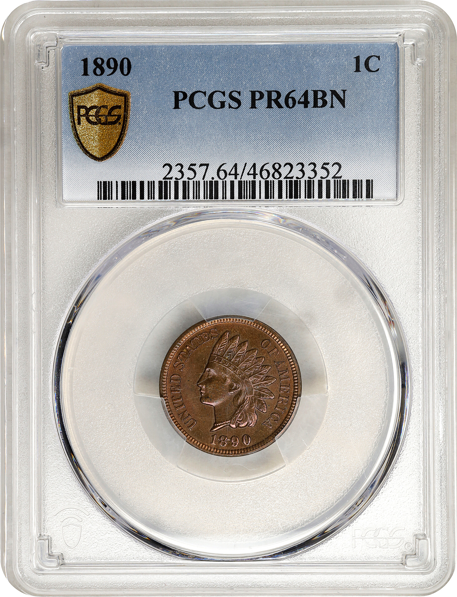 1890 1c PR BN PR67 BN CAC thumbnail 17