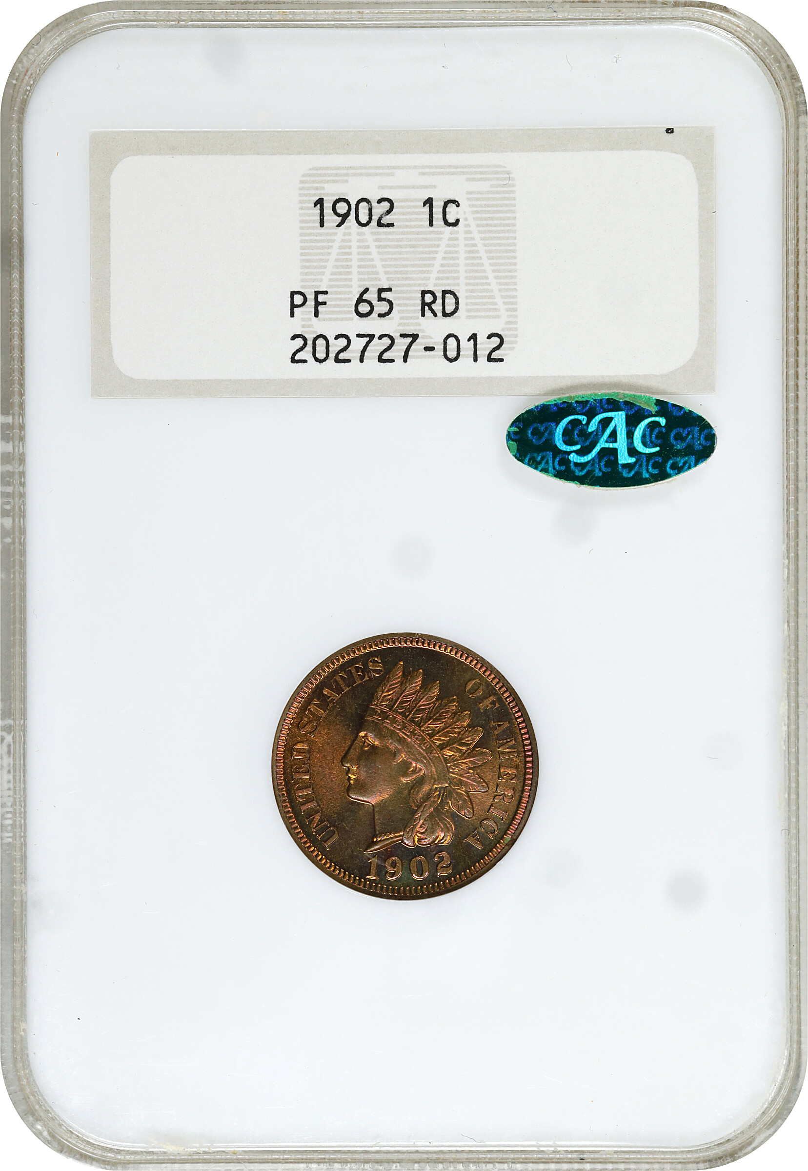 1902 1c PR RD PR60 RD CAC thumbnail 24