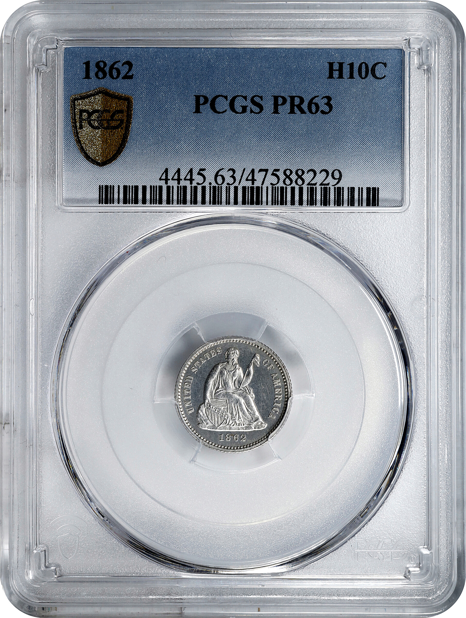 1862 H10c PR63 thumbnail 4